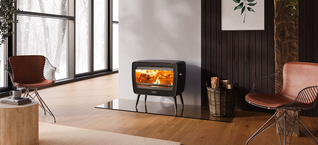 ドブレ vintage50 レトロモダンな鋳物薪ストーブ（写真：Dovre）