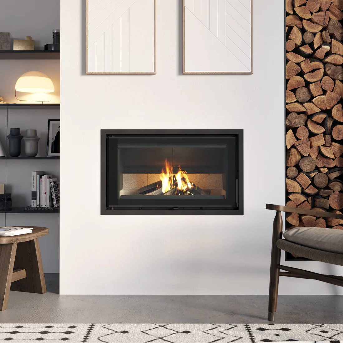 ドブレ VISTA700C ワイドガラスの薪ストーブ（写真：Dovre）