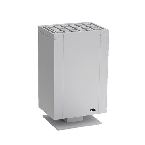 EOS ミュートス ホワイト(S4515W)の全身。白い直方体の本体、天面に格子状のキューブストーンが整然と並ぶ