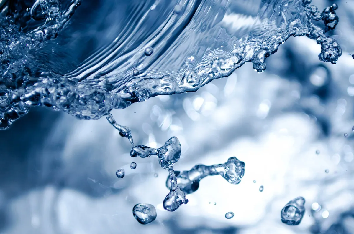 水滴のクローズアップ
