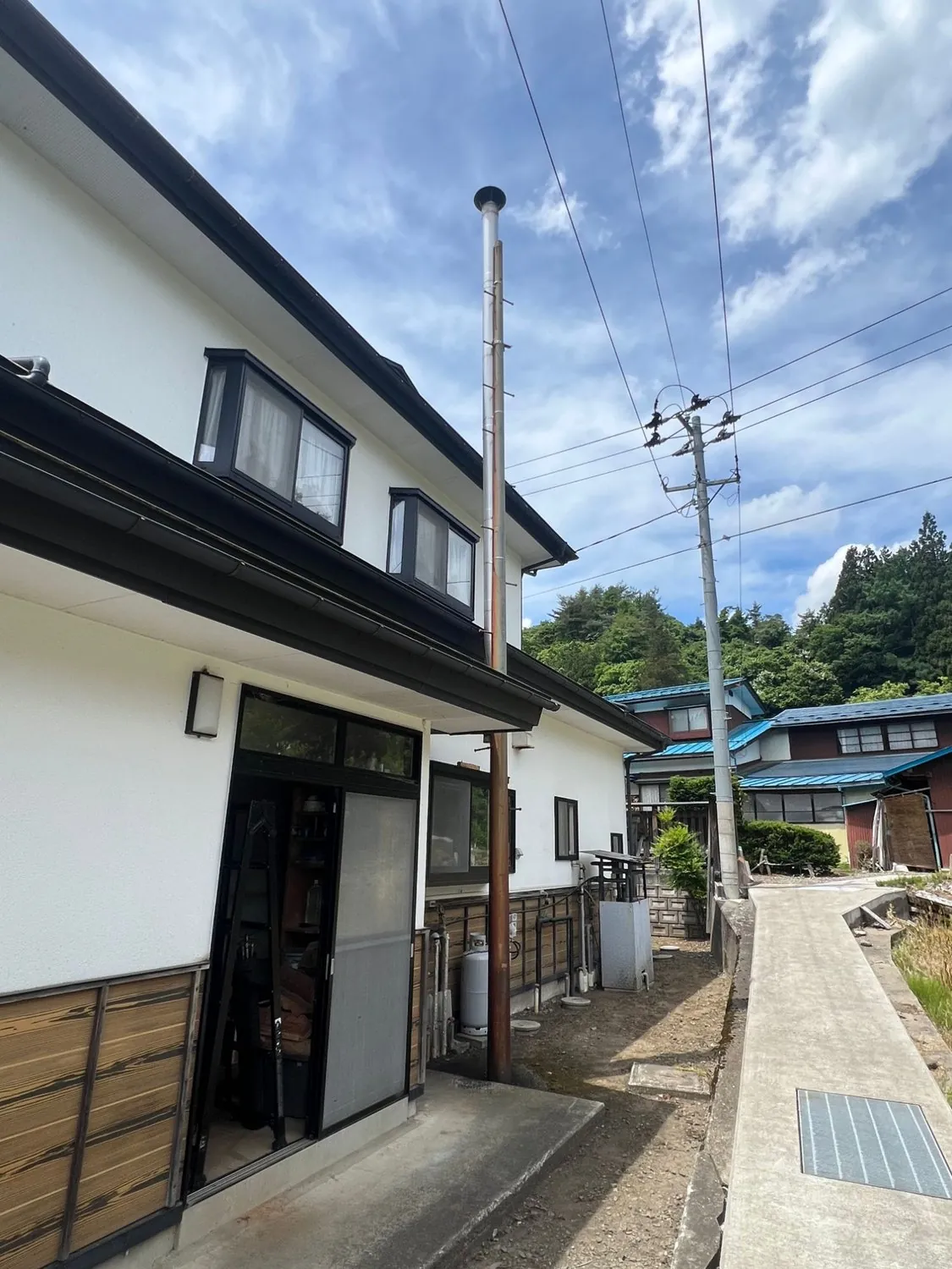 岩手県一戸町での煙突掃除(ダッチウエスト フェデラルコンベクション)