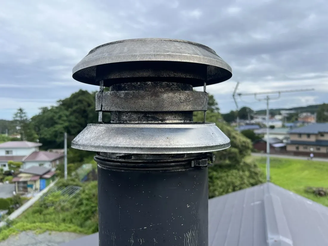 青森県八戸市での煙突掃除(夢ハウス オーロラ)