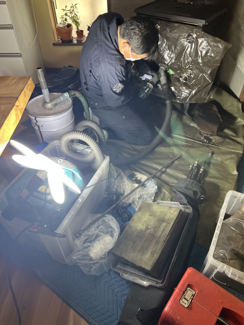清掃作業の様子