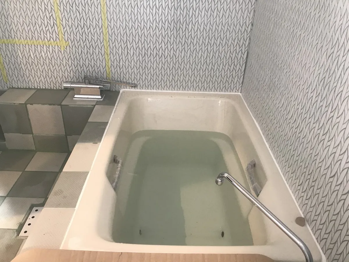 D'STYLEが施工した鋳物浴槽の浴室(岩手・盛岡)