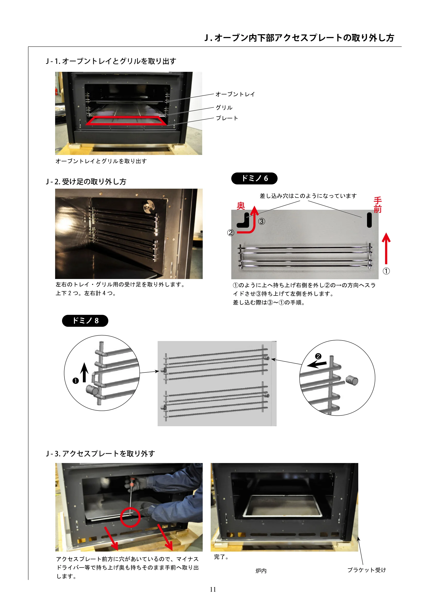  DEMANINCOR D0105 104 SERVICE（2019年版） 取扱説明書 11ページ目