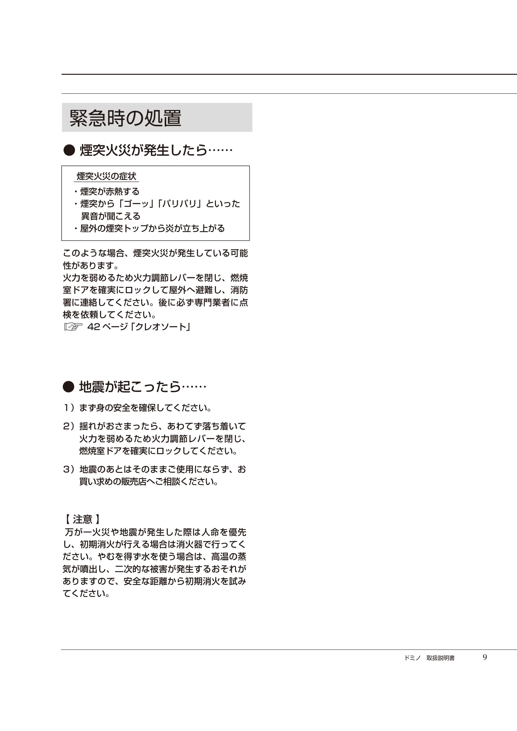  DEMANINCOR DOMINO（2025年版） 取扱説明書 9ページ目