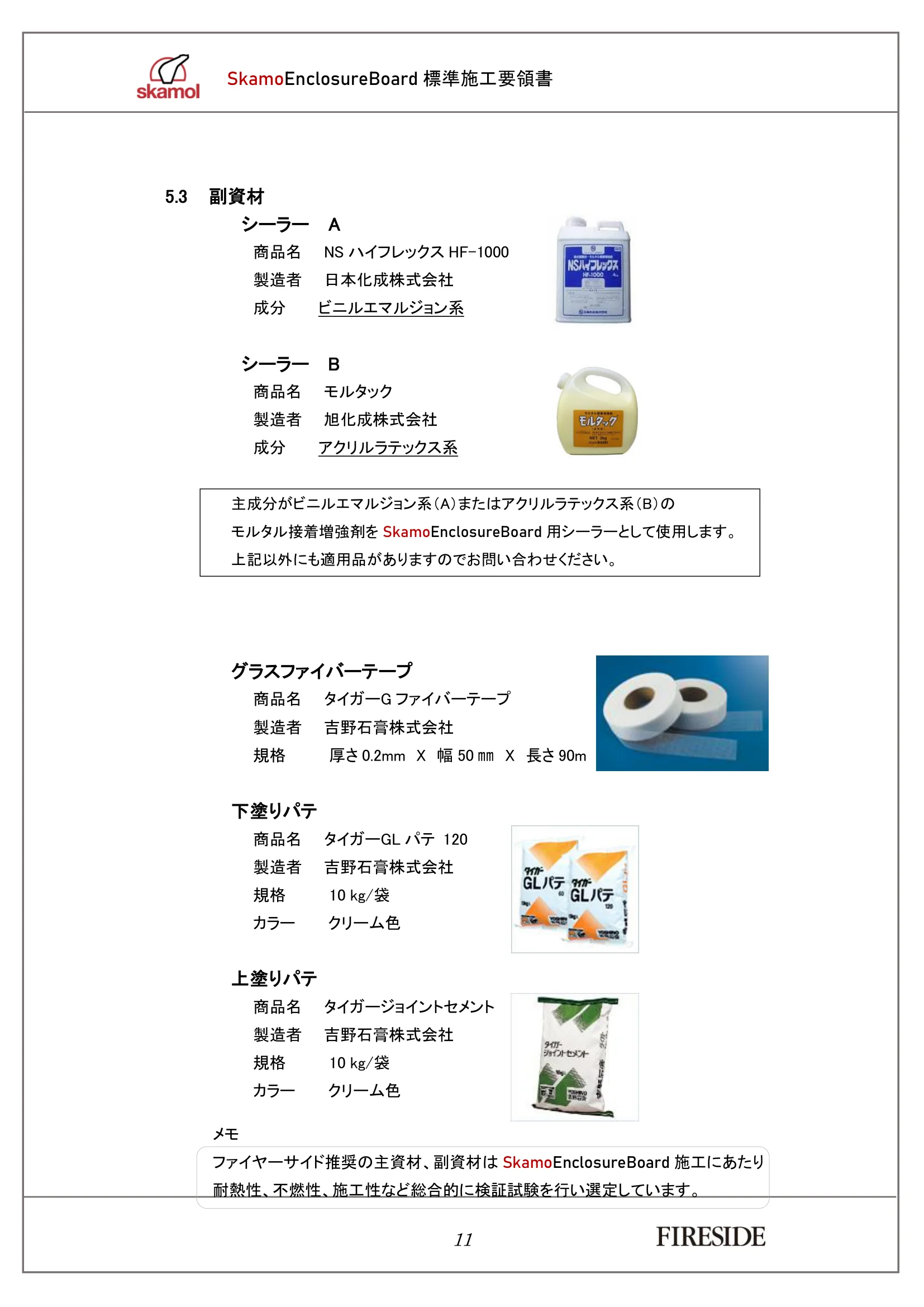  SKAMOL SKAMOENCLOSUREBOARD SEKOU（2026年版） 技術資料 12ページ目
