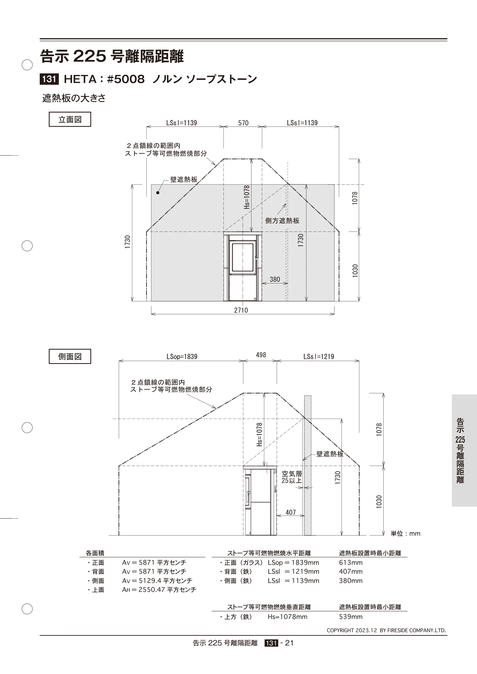  TECHBOOK KOKUJI225 HETA（2024年版） 技術資料 21ページ目