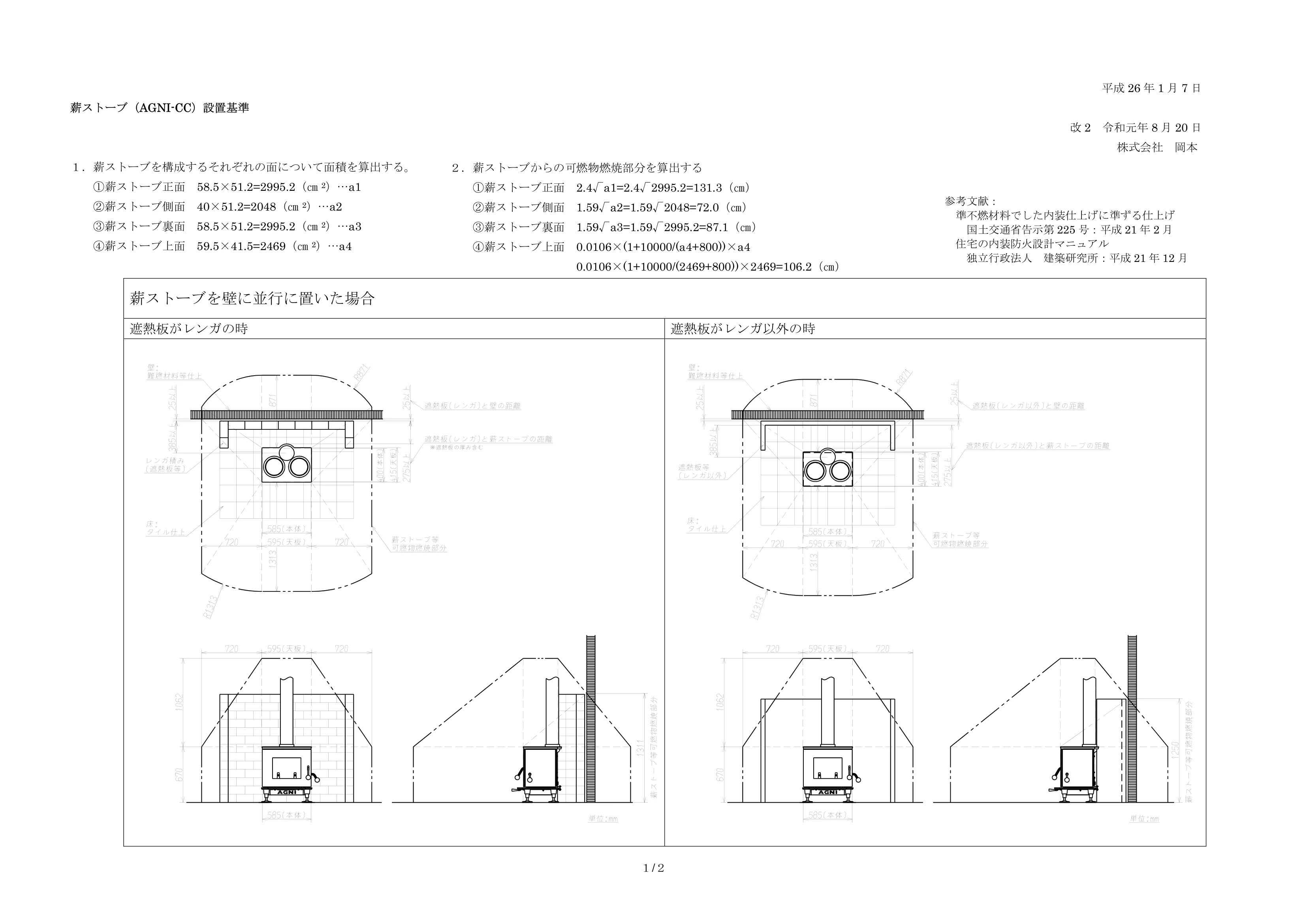 AGNI（アグニ） CC 設置基準 1ページ目
