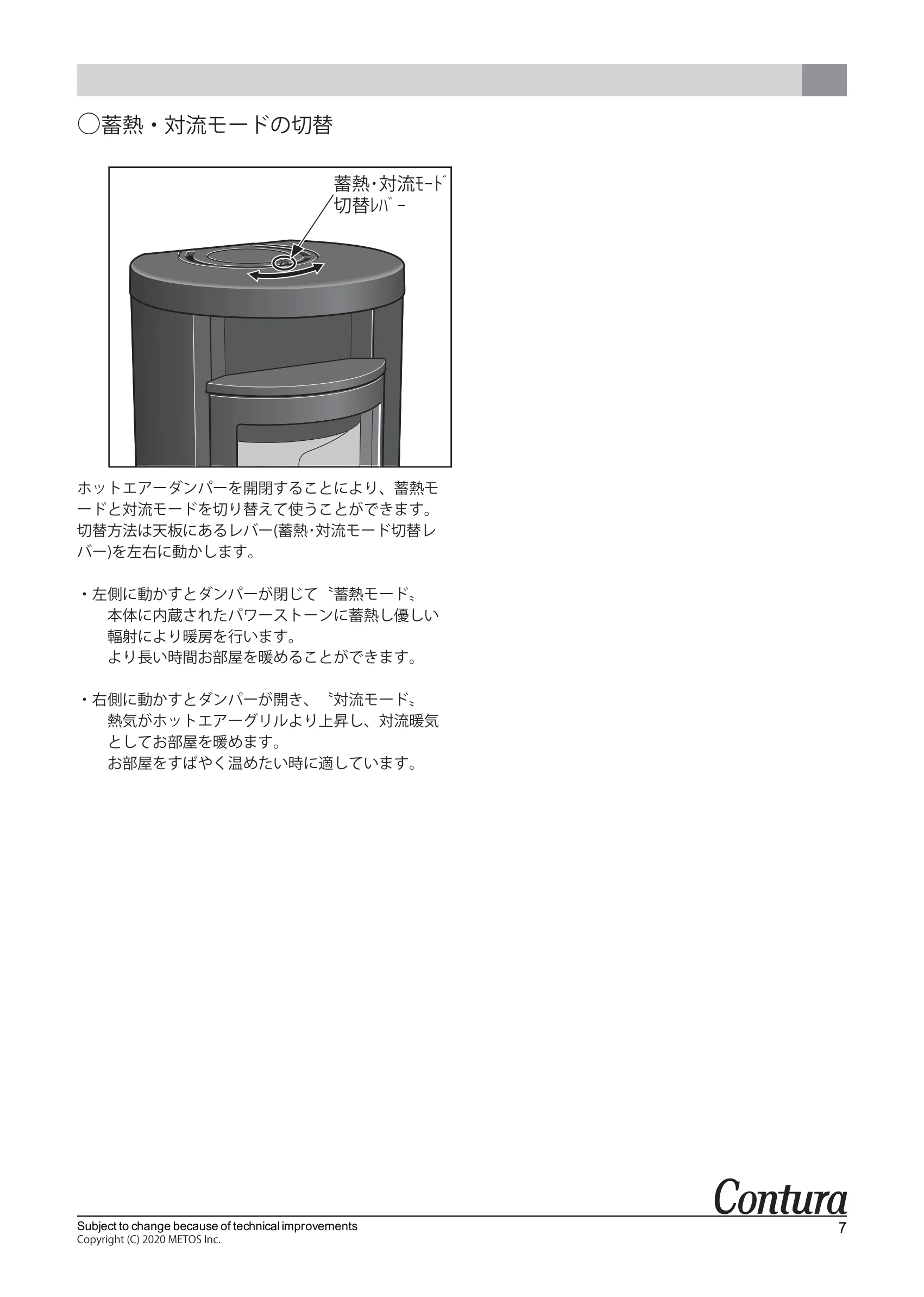 コンツーラ C620G 取扱説明書 7ページ目
