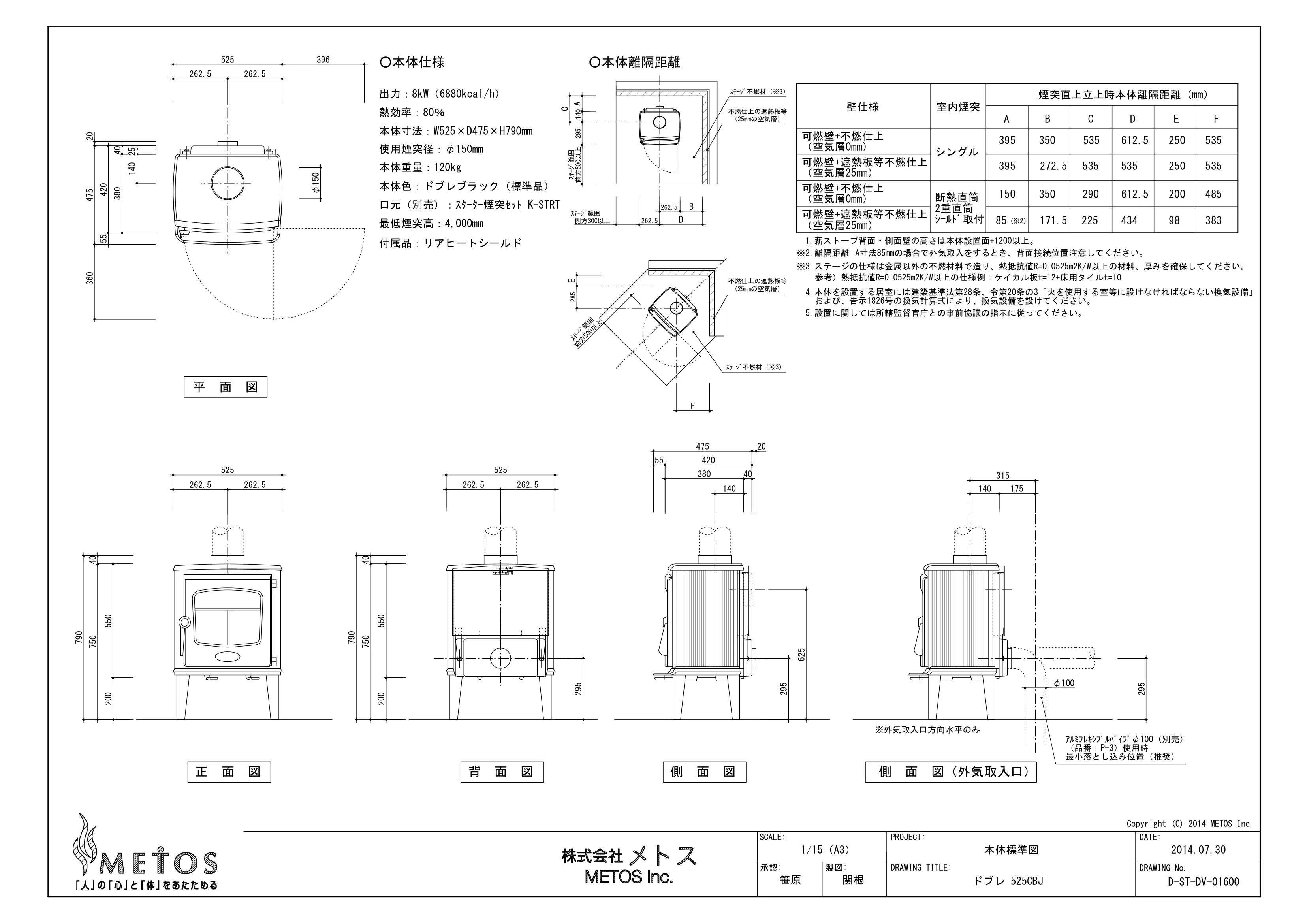 ドブレ 525CBJ 図面