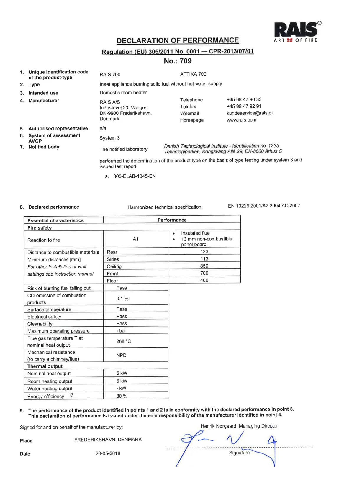 ダッチウエストジャパン 709 UK FR NL RAIS 700 7096510 資料 75ページ目