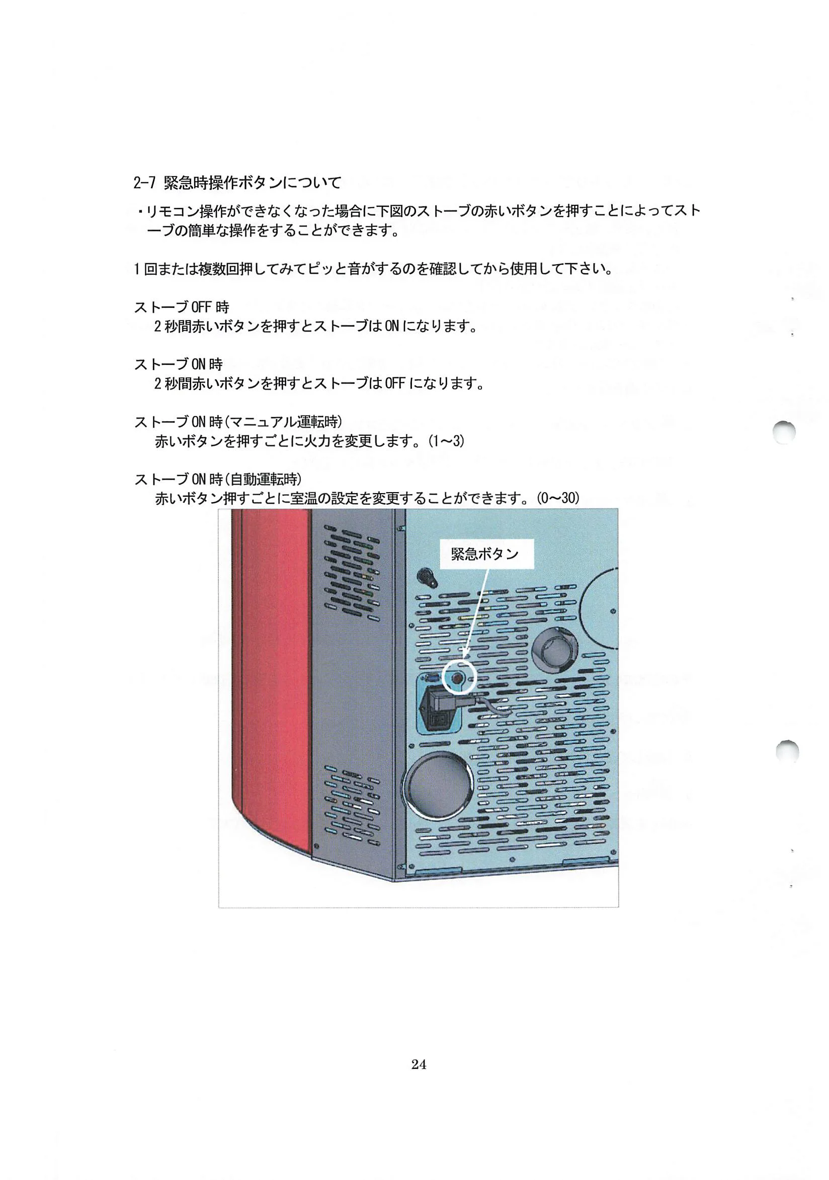 エディルカミン ARIS 取扱説明書 24ページ目