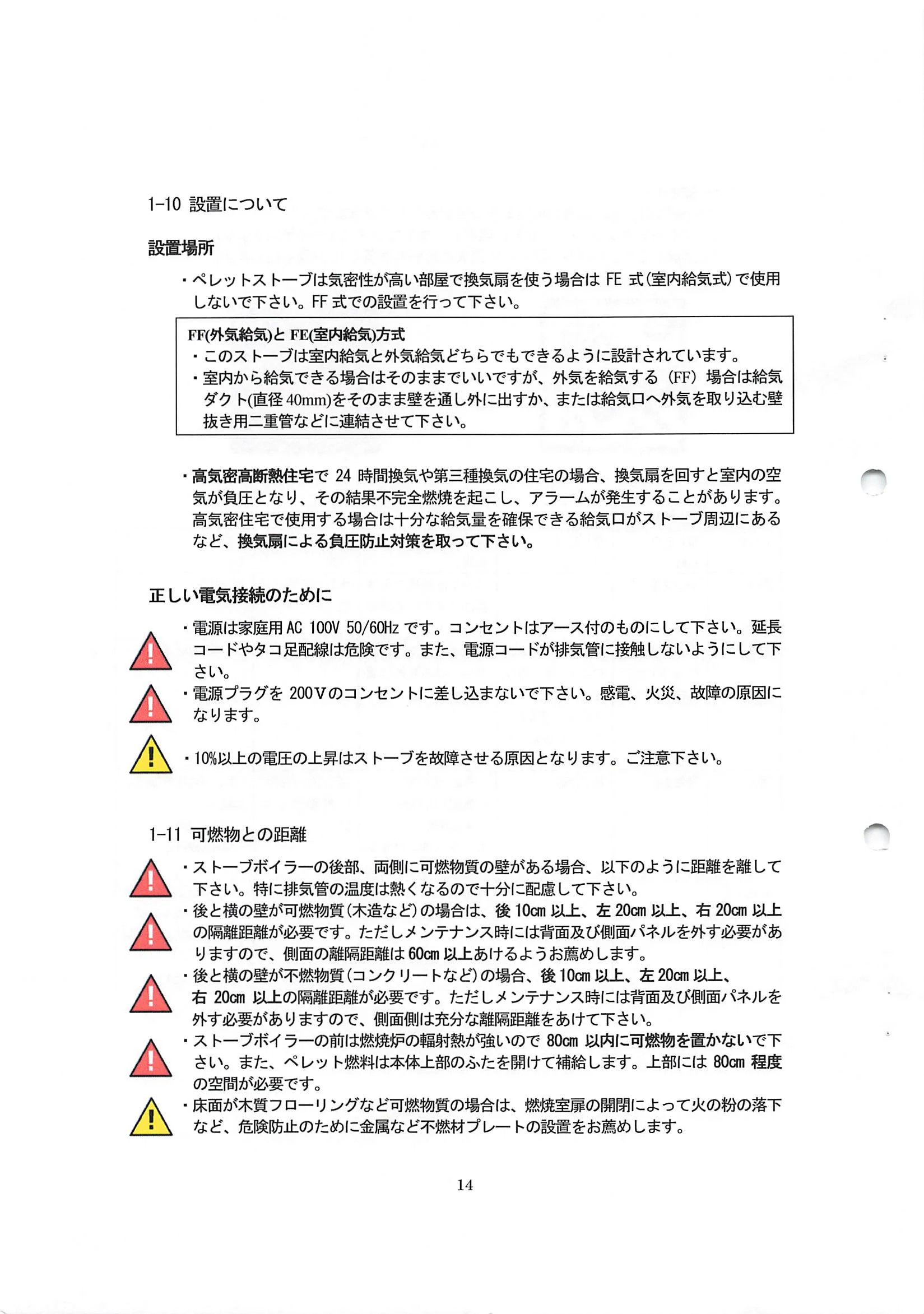 エディルカミン IDORO SALLY 取扱説明書 14ページ目