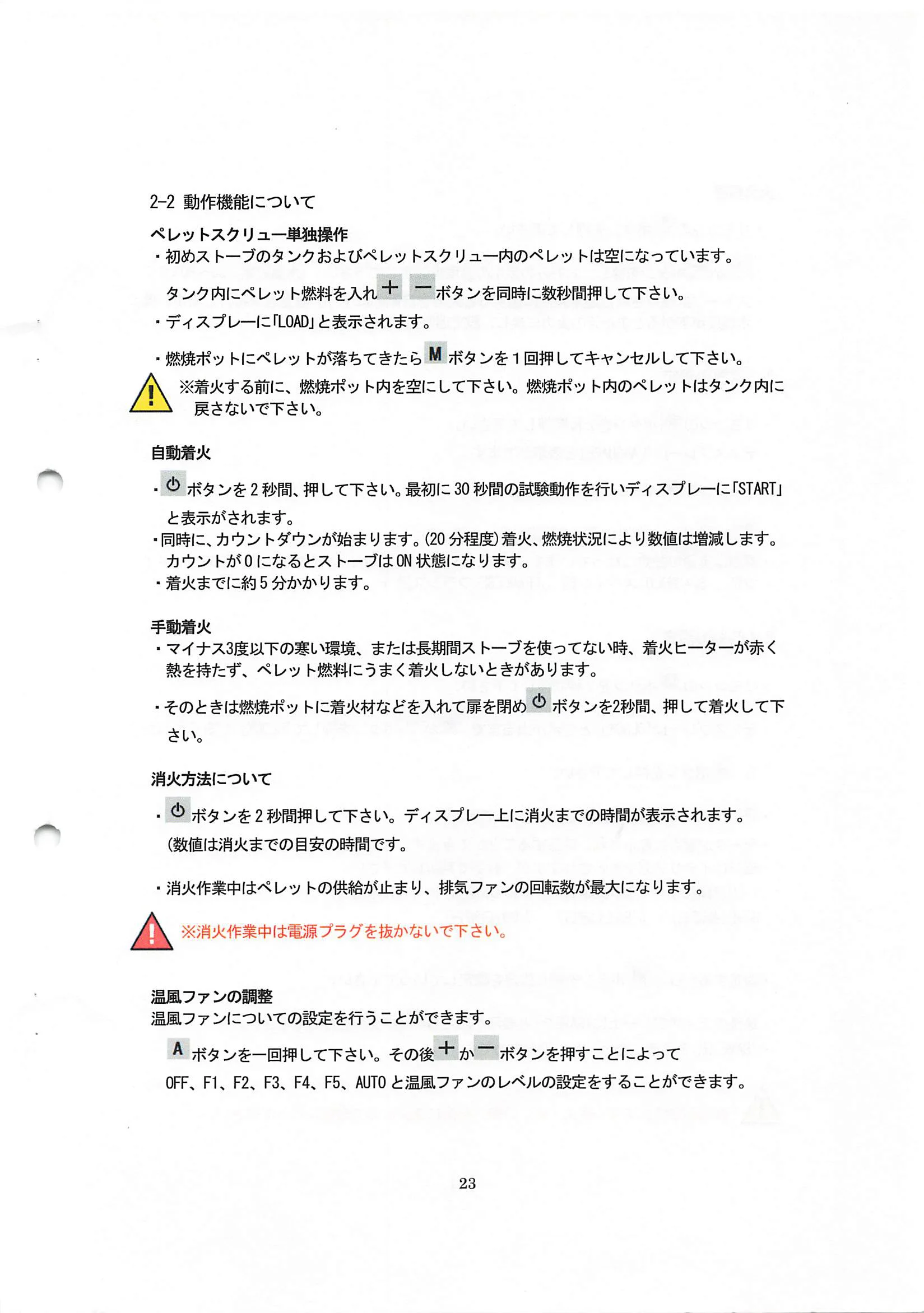 エディルカミン IDORO SALLY 取扱説明書 23ページ目