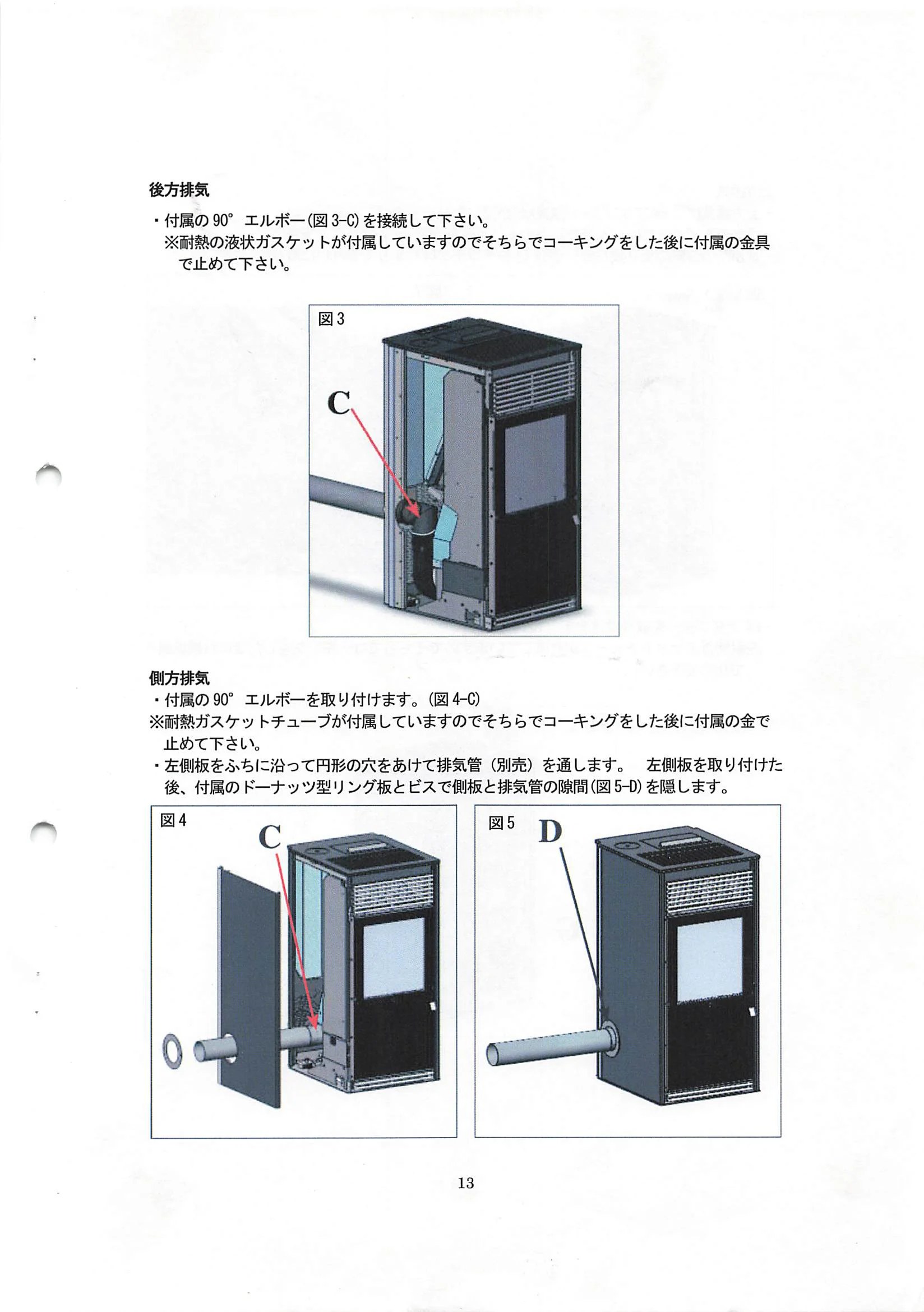 エディルカミン KIKKA KIKKAPLUS 取扱説明書 13ページ目