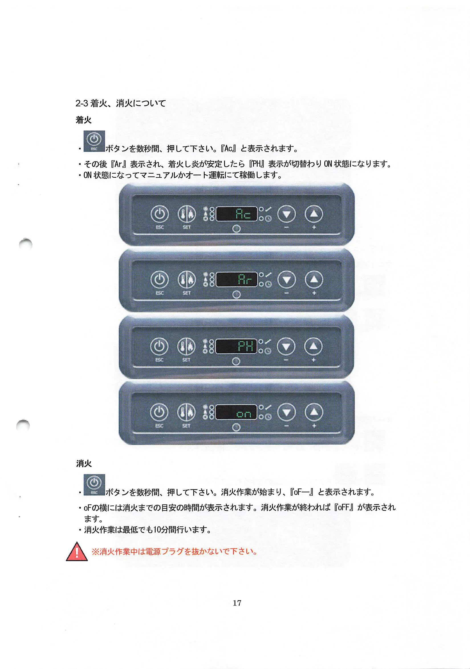 エディルカミン KIKKA KIKKAPLUS 取扱説明書 17ページ目