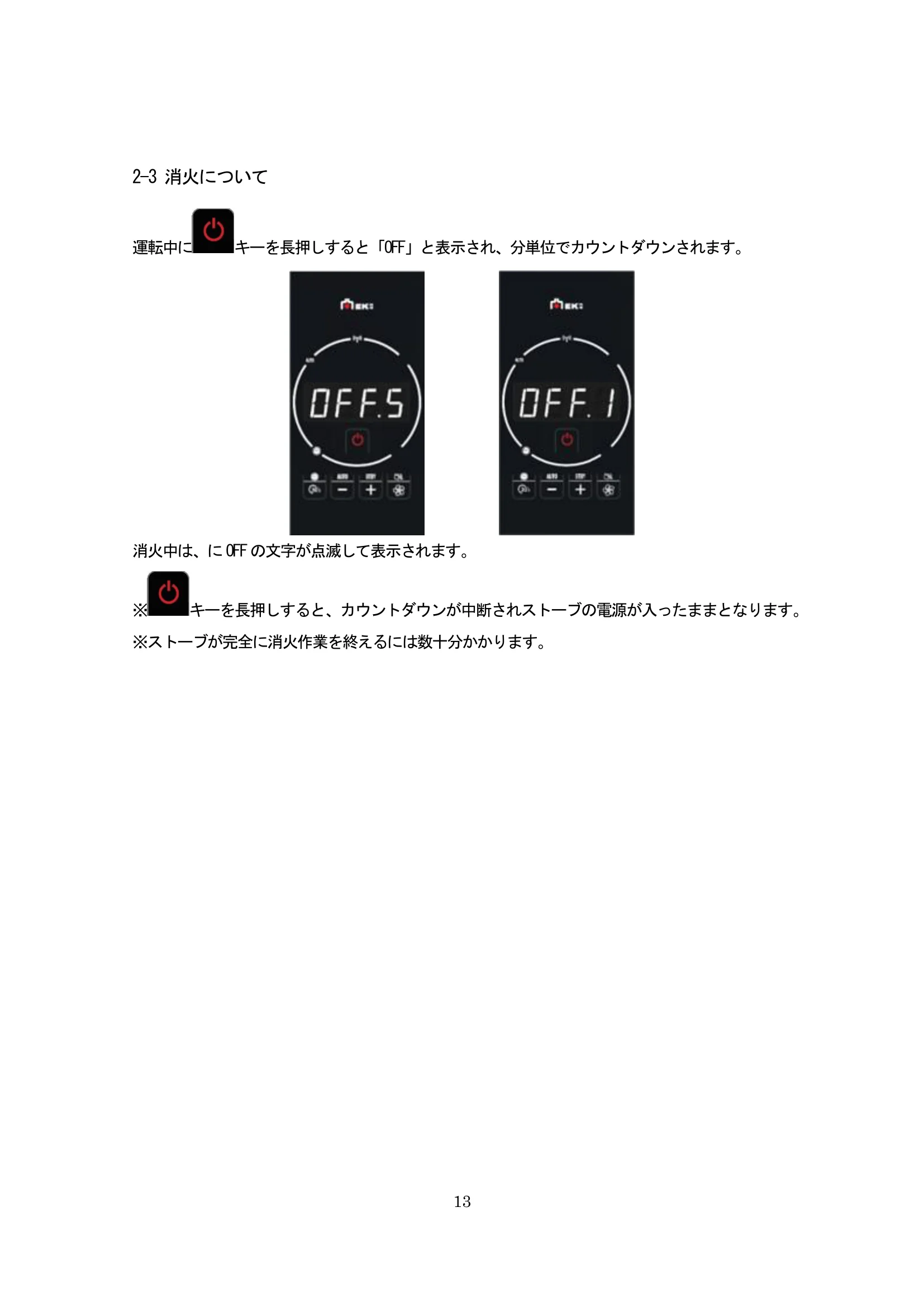 エディルカミン LIKE80 取扱説明書 13ページ目