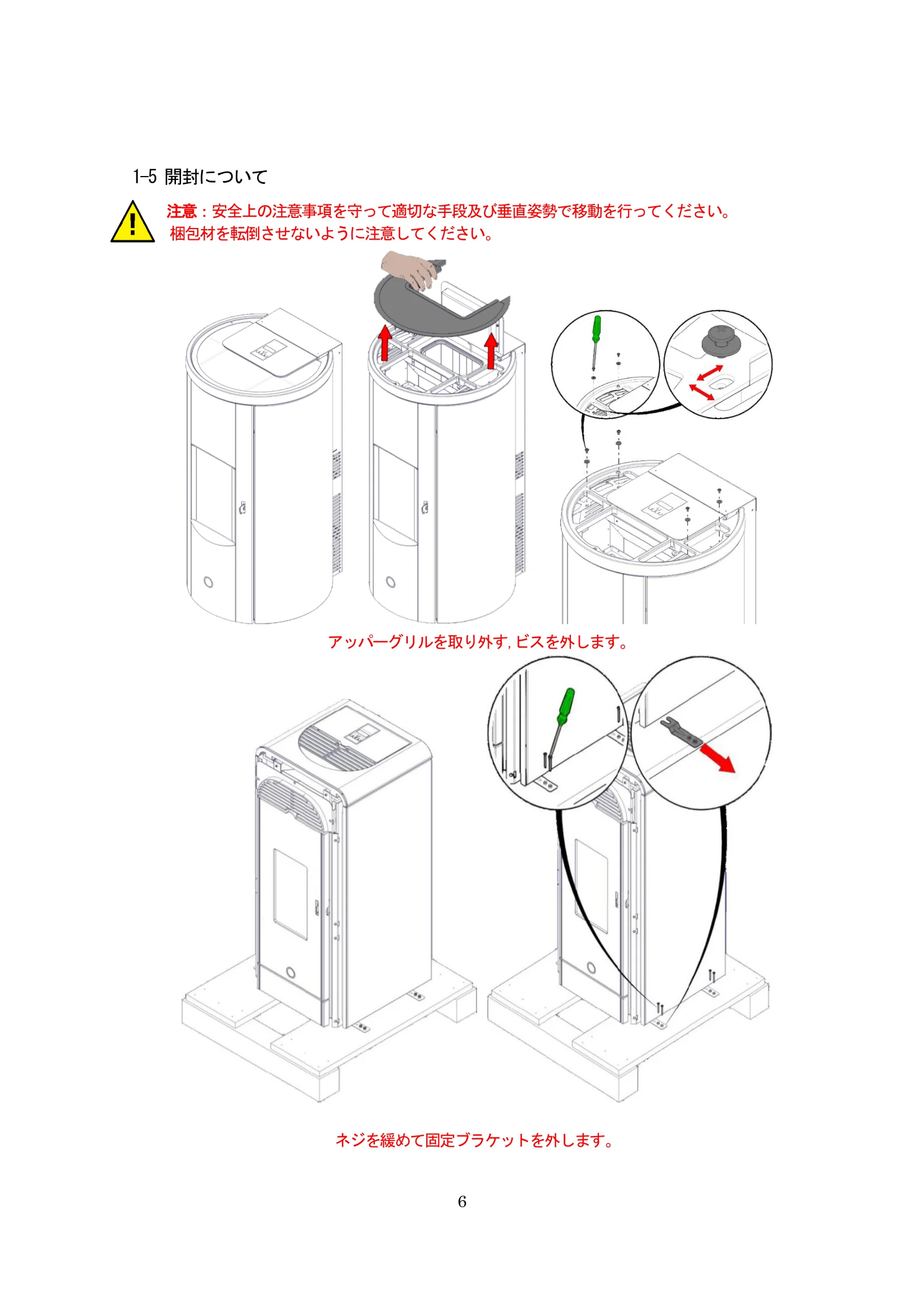 エディルカミン LIKE80 取扱説明書 6ページ目