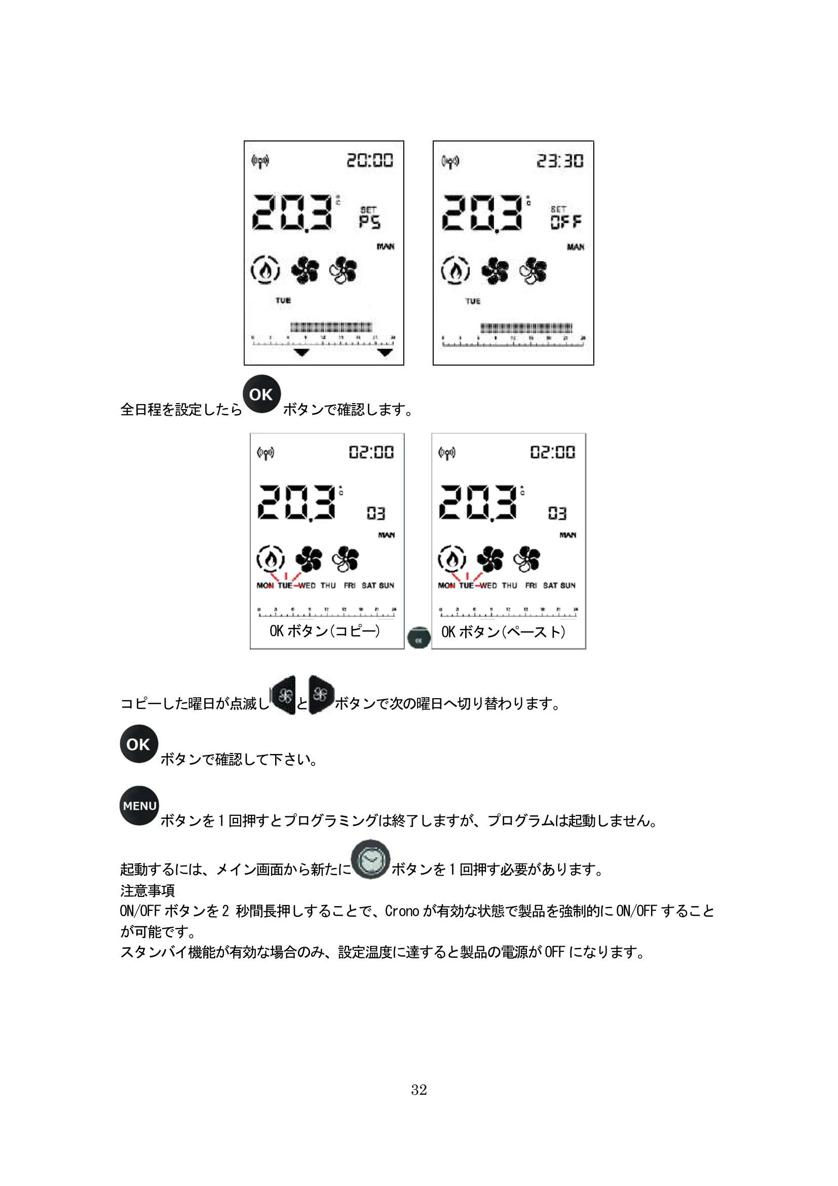 エディルカミン NARA PLUS 取扱説明書 32ページ目