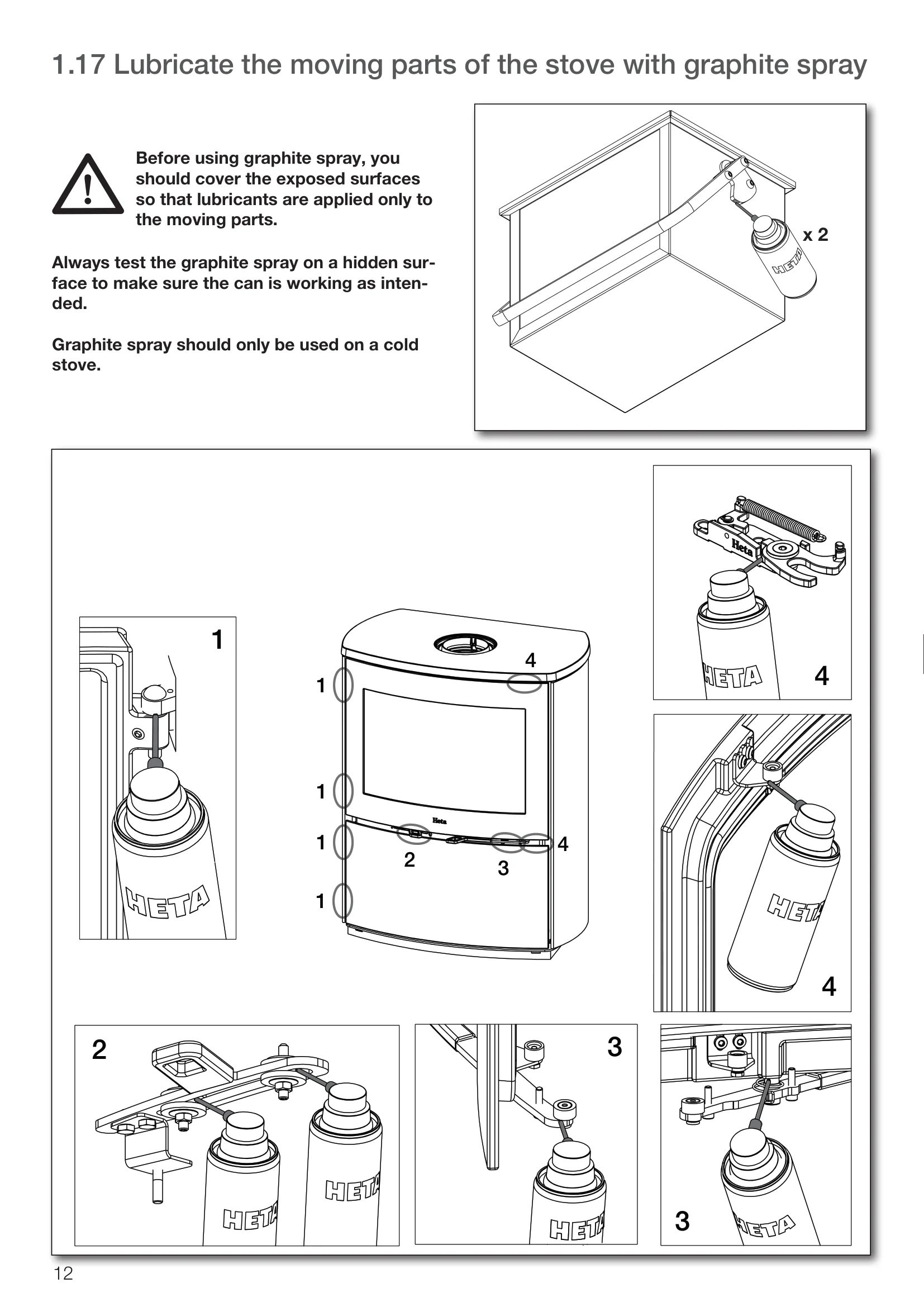 ファイヤーサイド HETA SCAN LINE1000 INSTRUCTIONS 資料 12ページ目