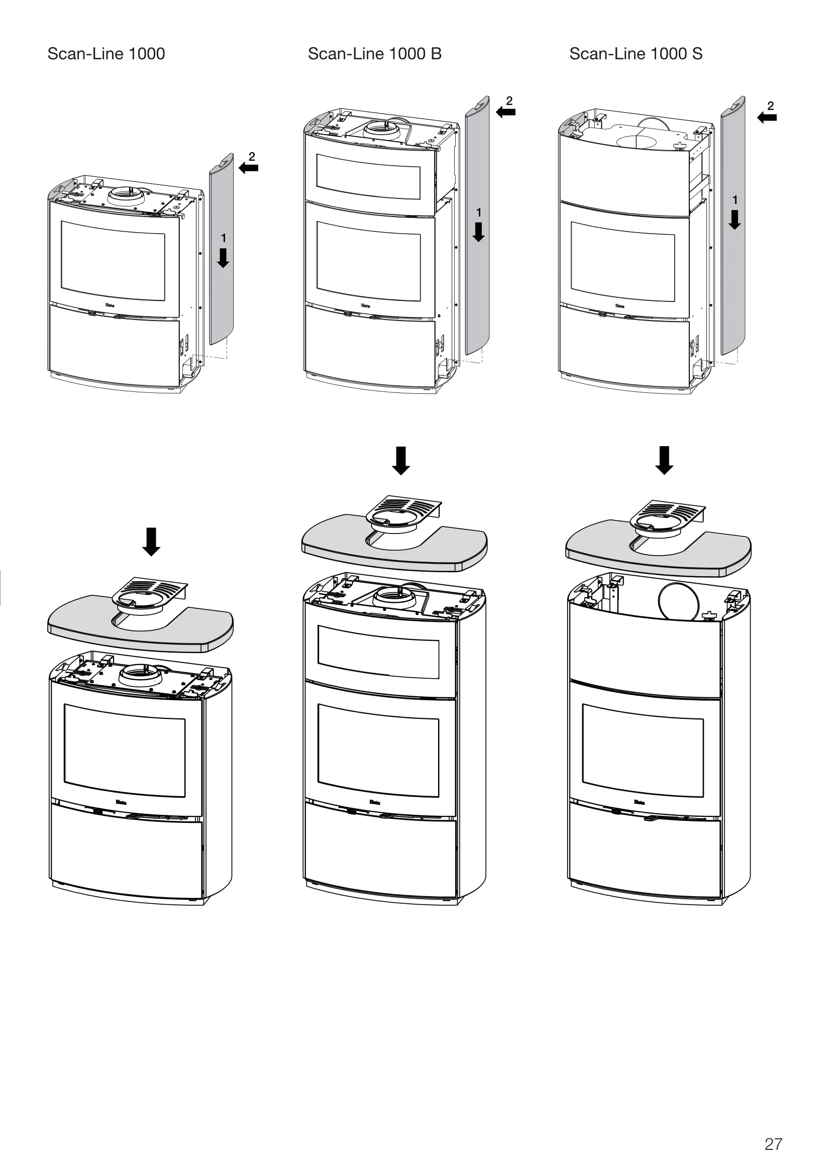 ファイヤーサイド HETA SCAN LINE1000 INSTRUCTIONS 資料 27ページ目