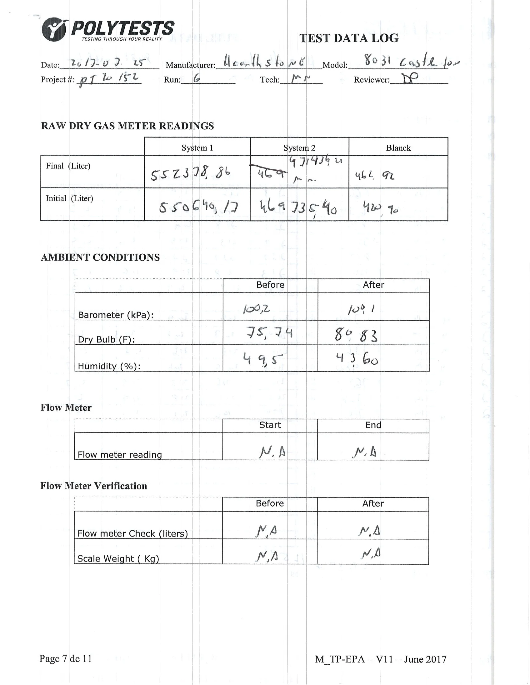 ハースストーン CASTLETON8031_EPA WOOD STOVE PI 20152 NON CBI 技術資料 146ページ目