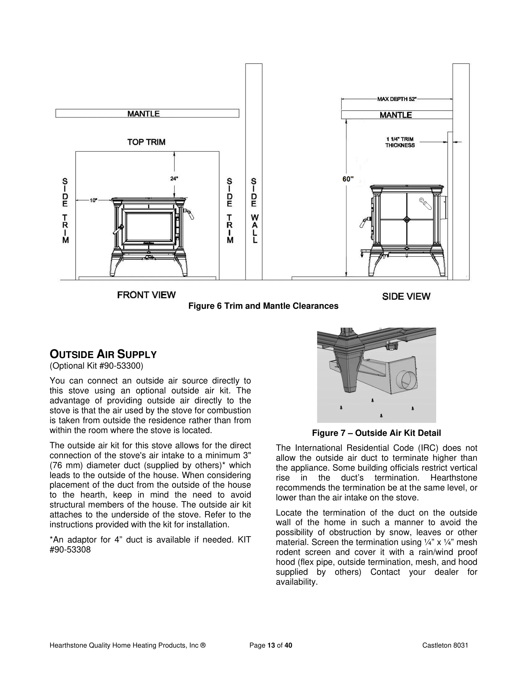 ハースストーン CASTLETON8031_EPA WOOD STOVE PI 20152 NON CBI 技術資料 200ページ目