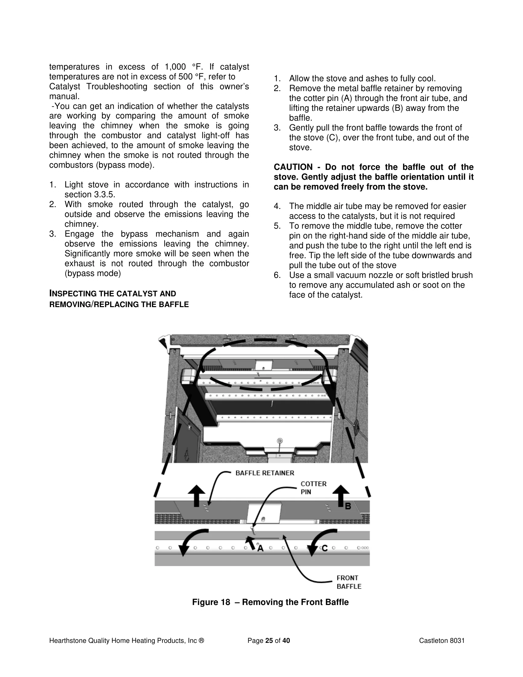 ハースストーン CASTLETON8031_EPA WOOD STOVE PI 20152 NON CBI 技術資料 212ページ目