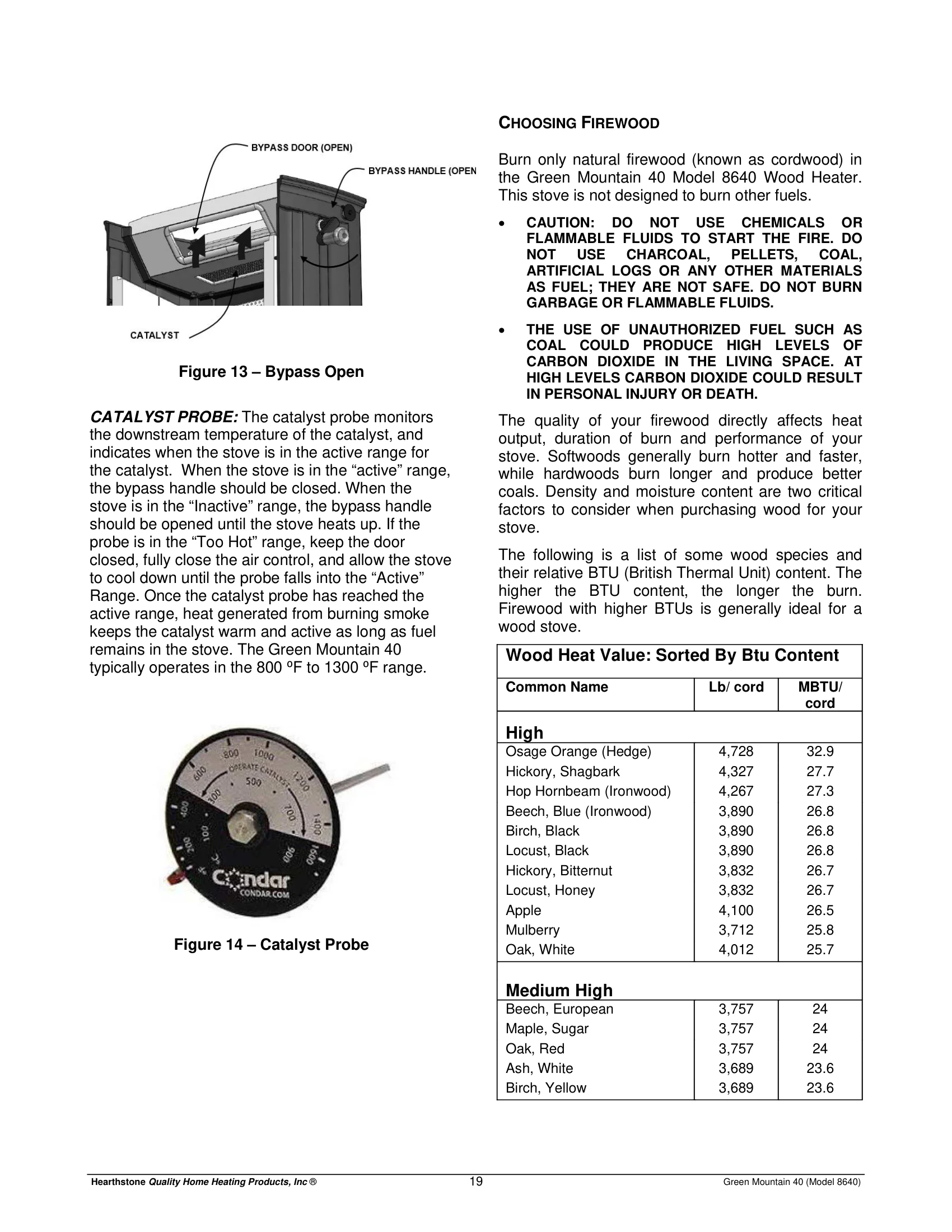 ハースストーン GREENMOUNTAIN40_EPA WOOD STOVE PI 20149 NON CBI 技術資料 177ページ目