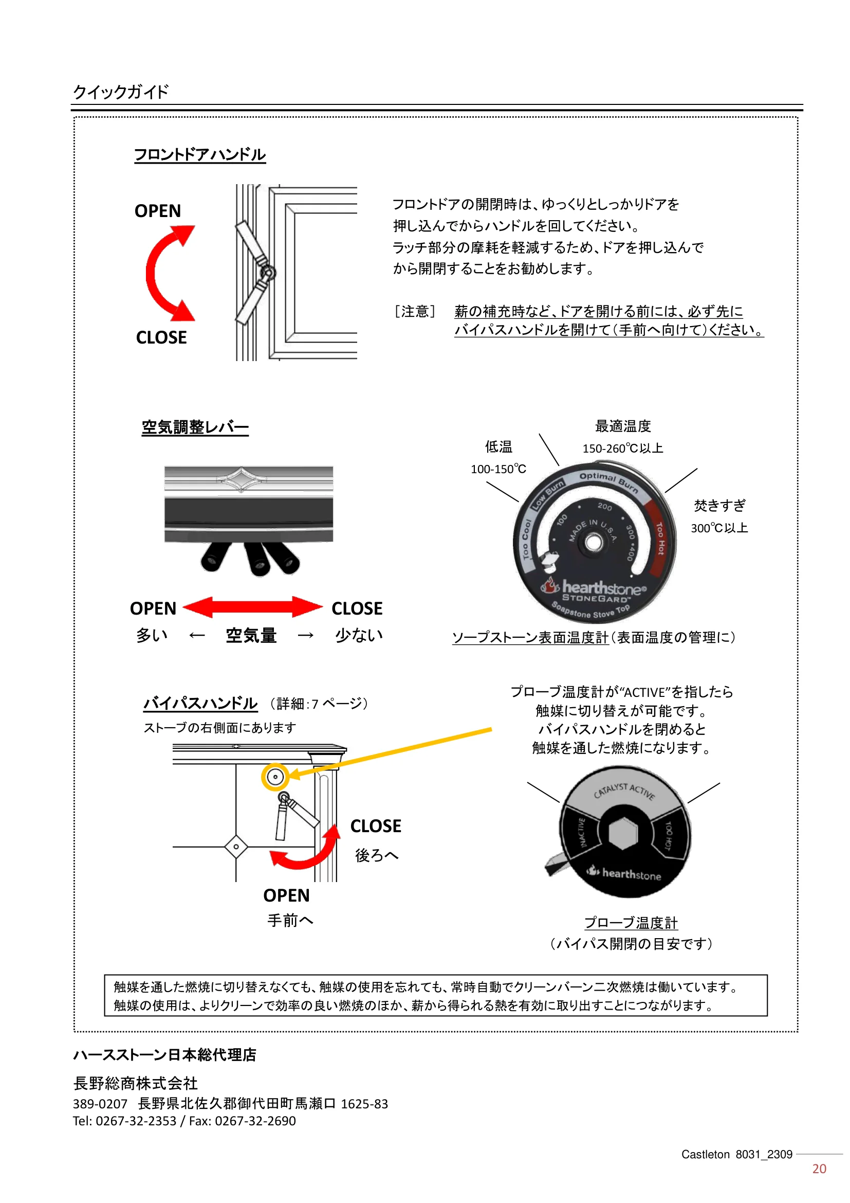 ハースストーン CASTLETON8031（2023年版） 取扱説明書 20ページ目