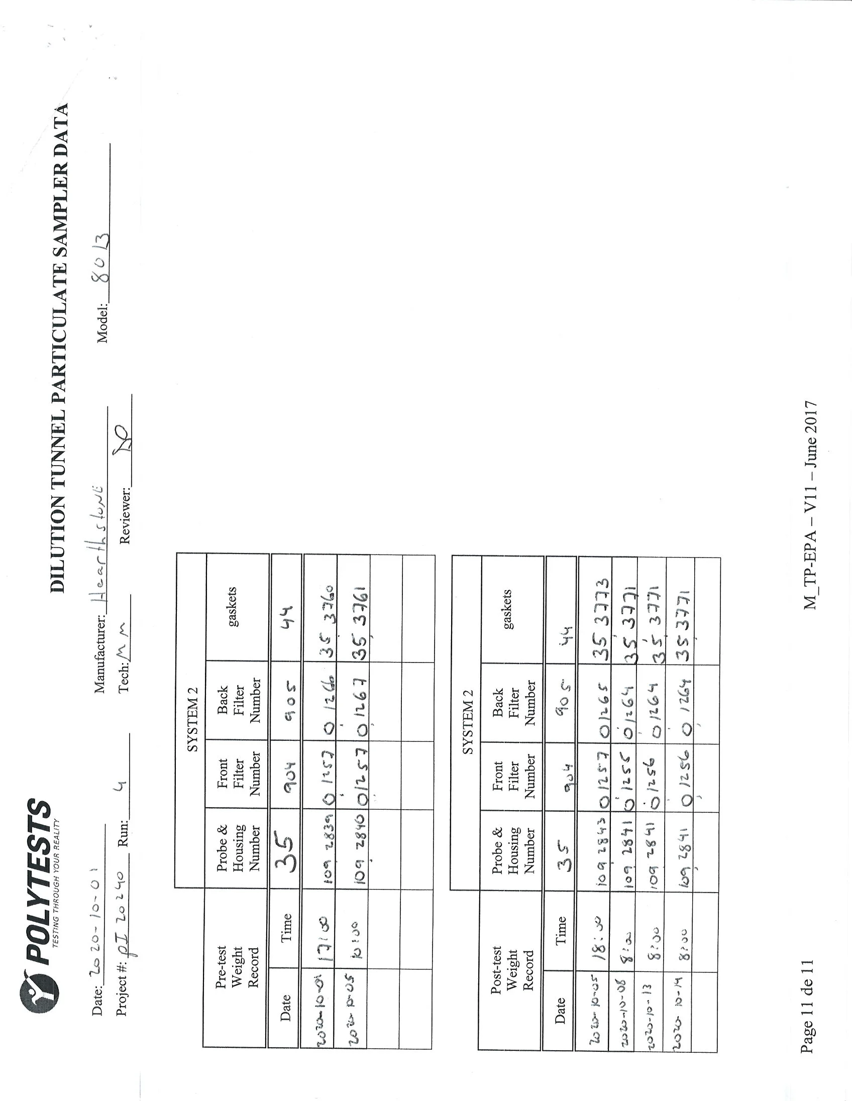 ハースストーン HEARTHSTONE MANSFIELD 8013 EPA REPORT 技術資料 102ページ目