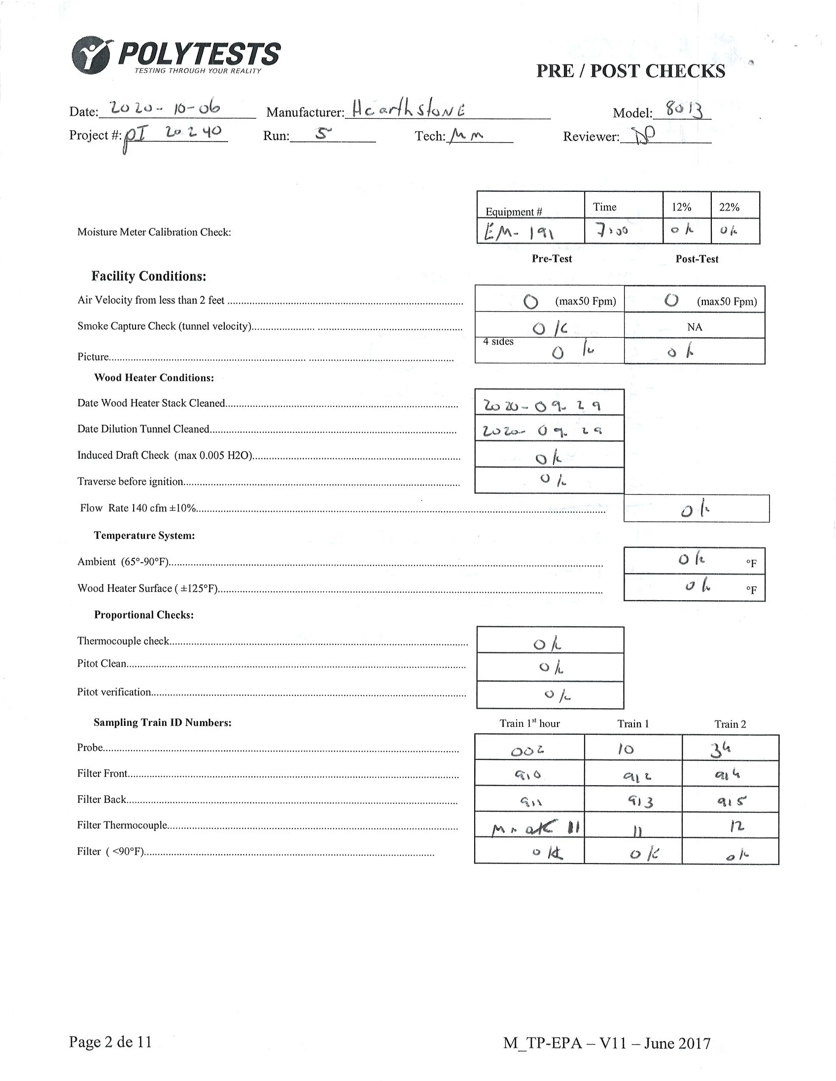 ハースストーン HEARTHSTONE MANSFIELD 8013 EPA REPORT 技術資料 117ページ目