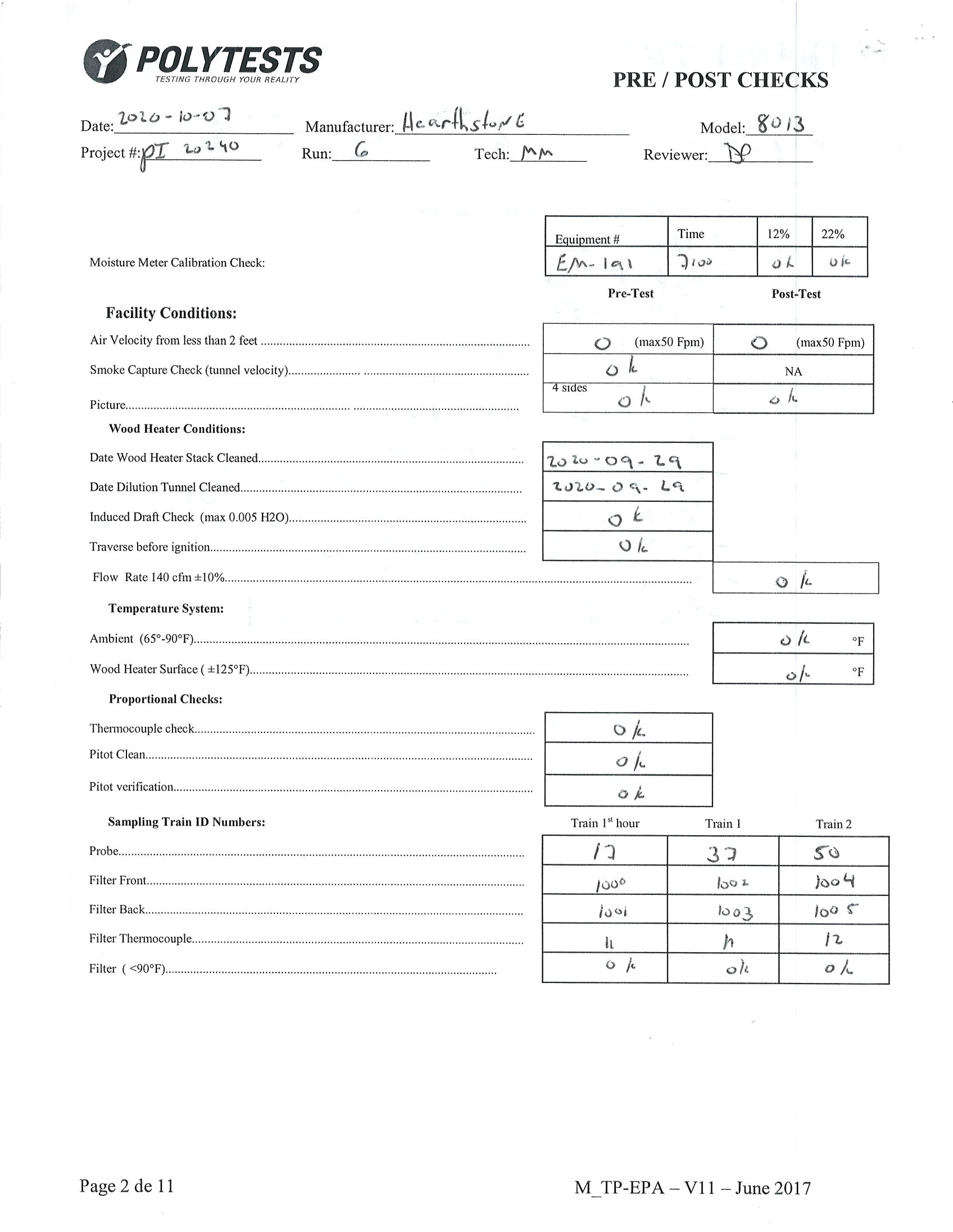 ハースストーン HEARTHSTONE MANSFIELD 8013 EPA REPORT 技術資料 139ページ目