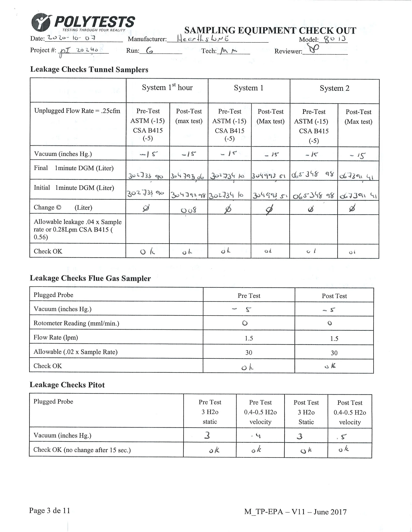 ハースストーン HEARTHSTONE MANSFIELD 8013 EPA REPORT 技術資料 140ページ目