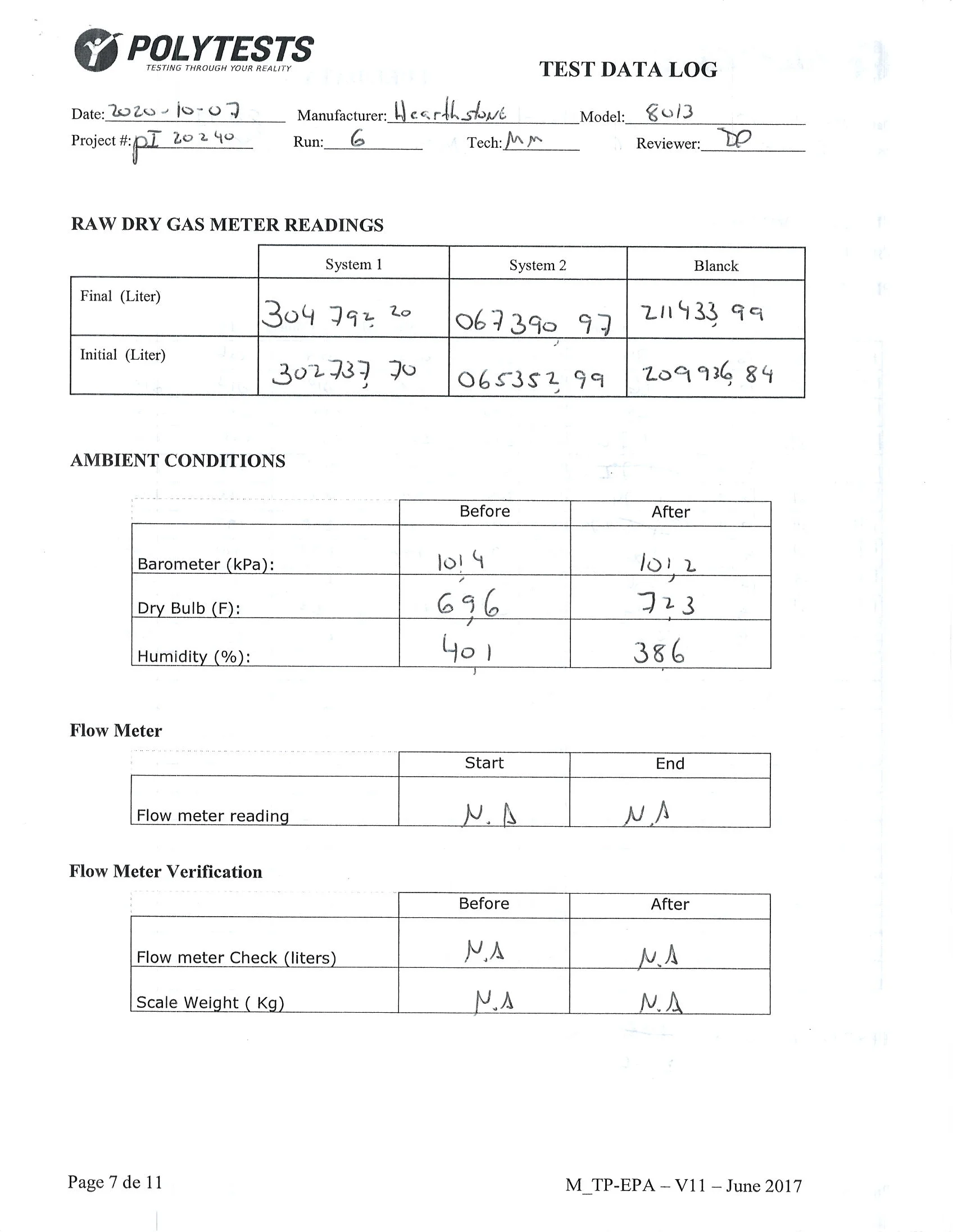 ハースストーン HEARTHSTONE MANSFIELD 8013 EPA REPORT 技術資料 144ページ目