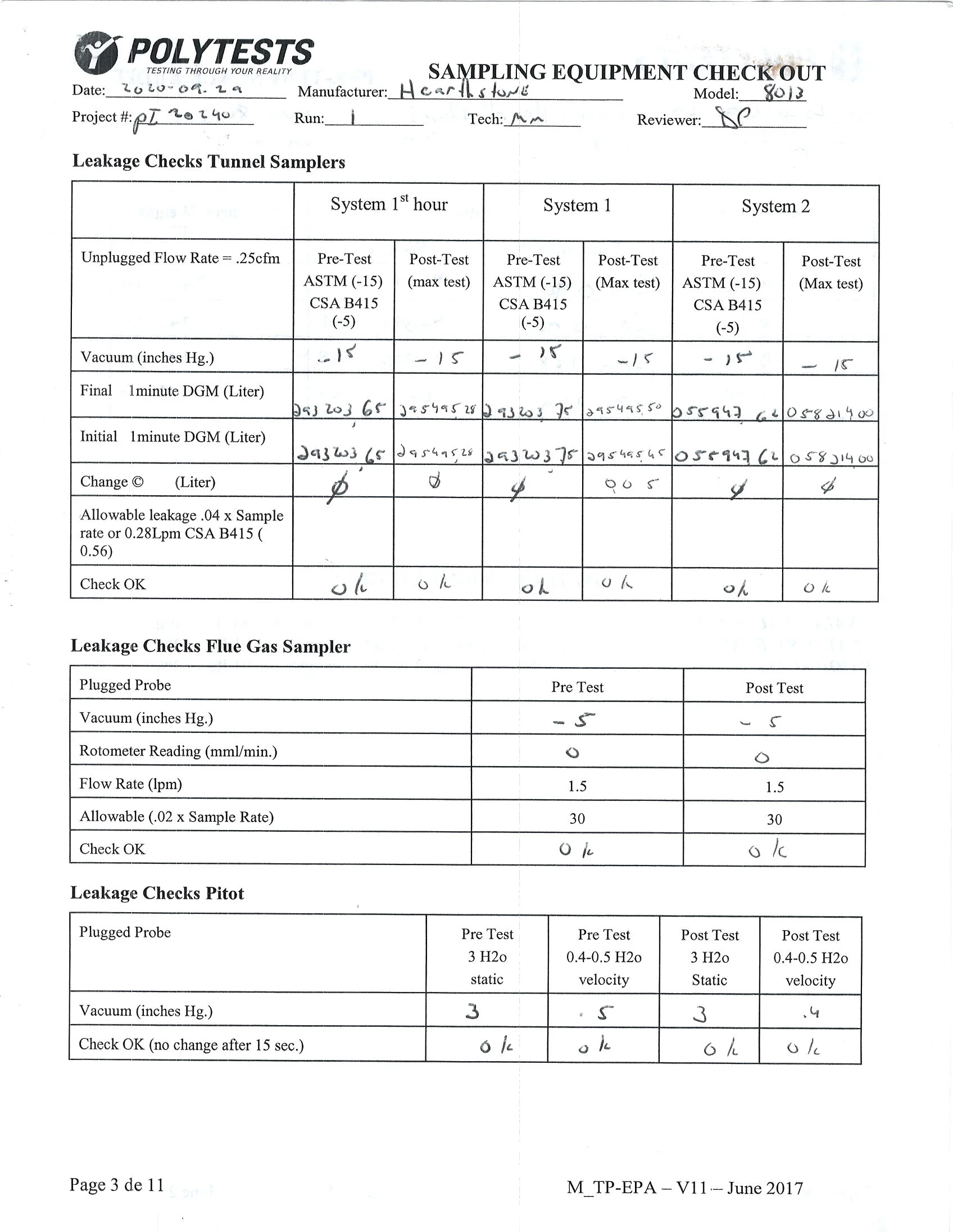 ハースストーン HEARTHSTONE MANSFIELD 8013 EPA REPORT 技術資料 30ページ目
