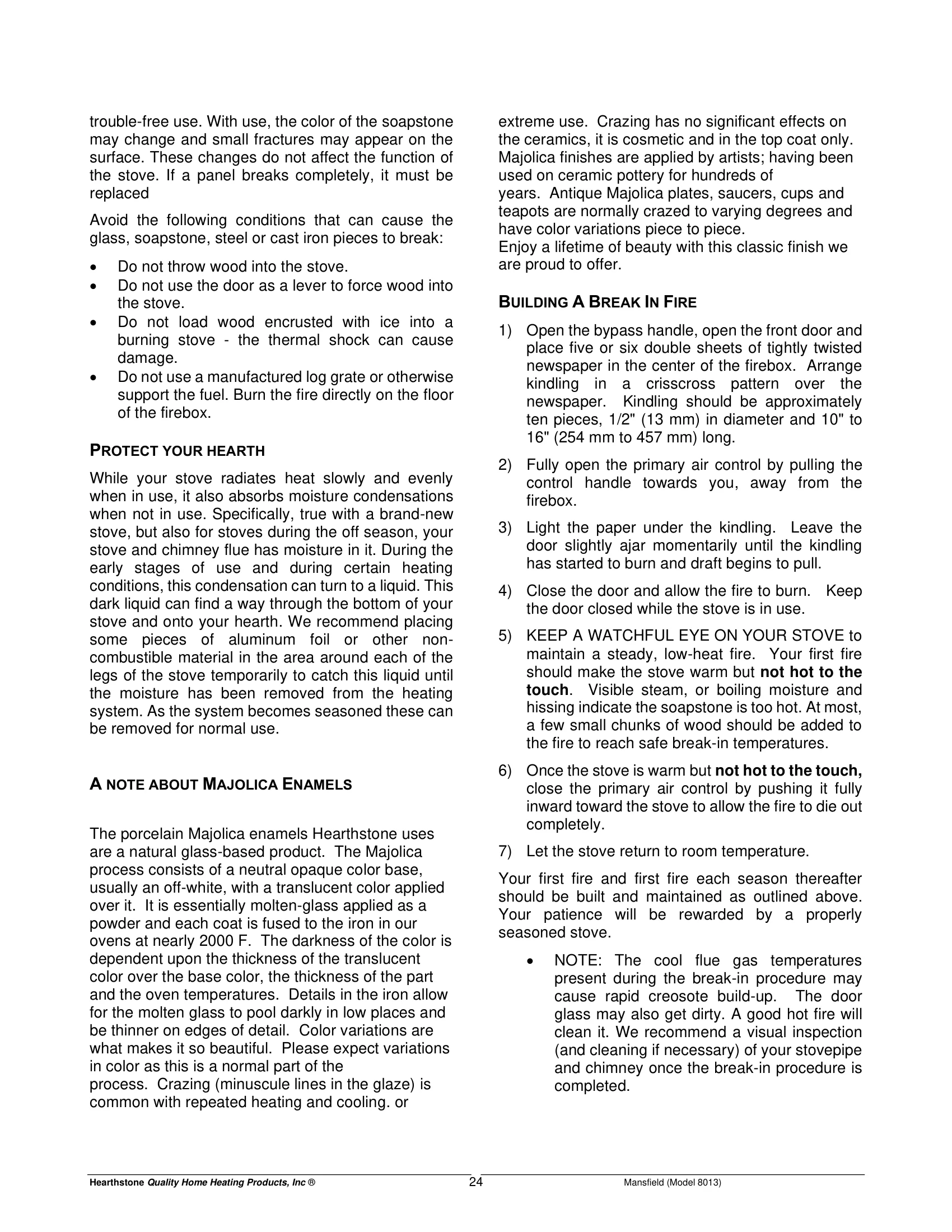 ハースストーン HEARTHSTONE MANSFIELD 8013 EPA REPORT 技術資料 339ページ目