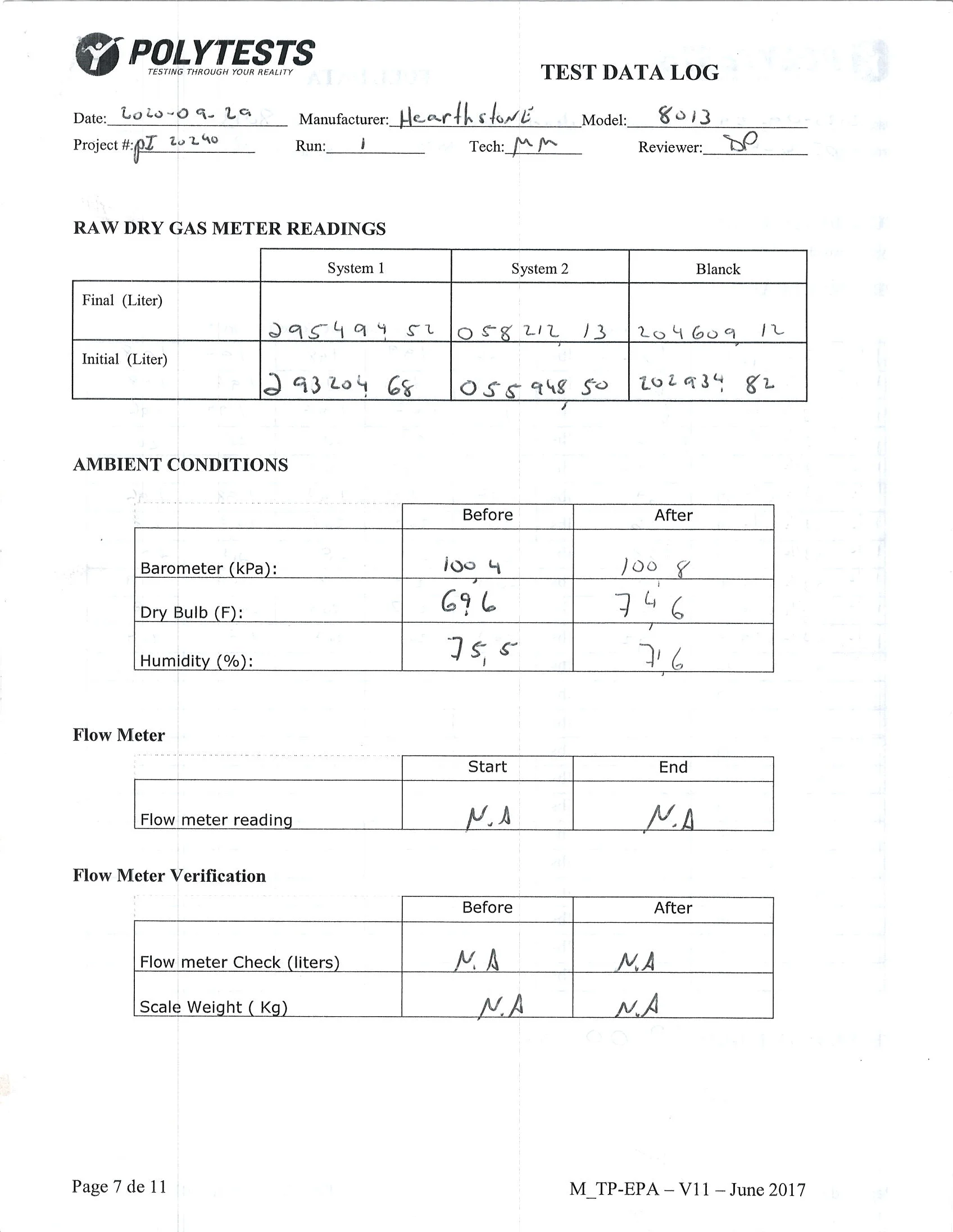 ハースストーン HEARTHSTONE MANSFIELD 8013 EPA REPORT 技術資料 34ページ目