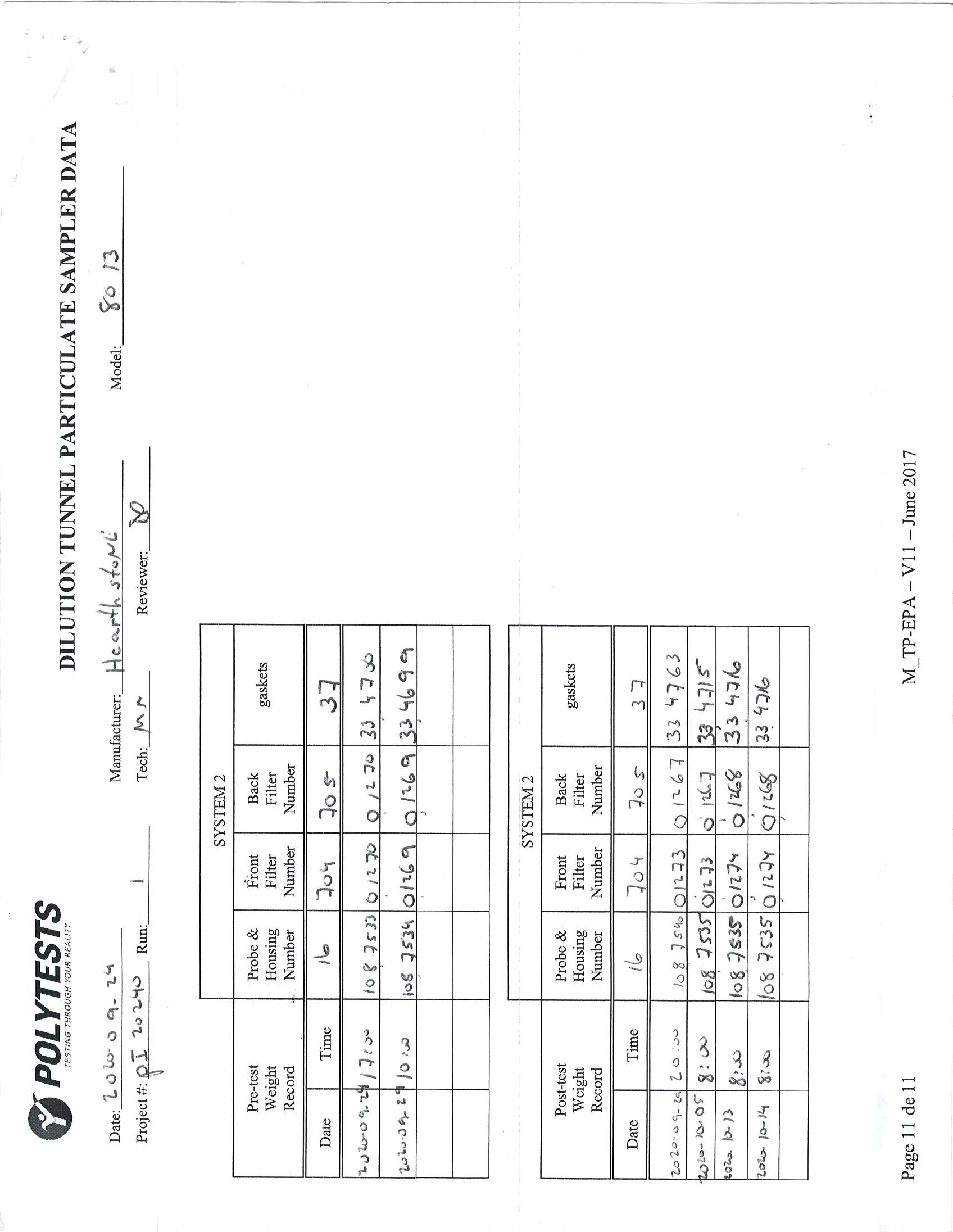 ハースストーン HEARTHSTONE MANSFIELD 8013 EPA REPORT 技術資料 38ページ目