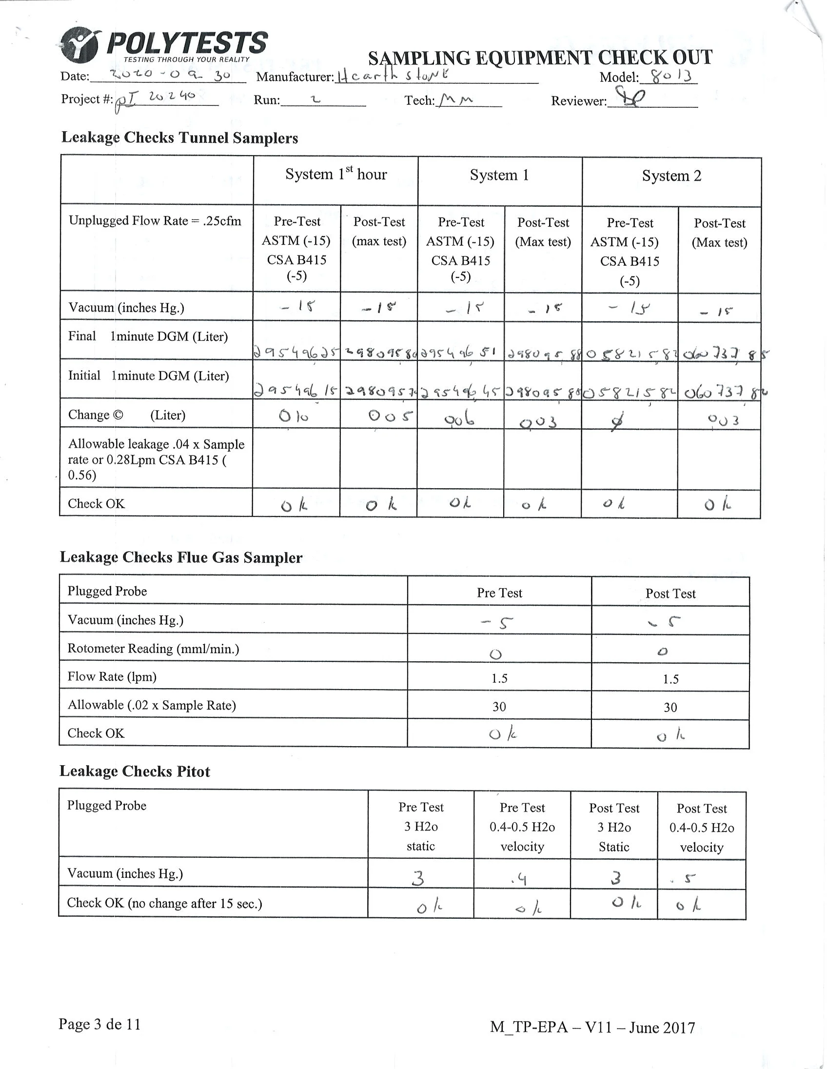 ハースストーン HEARTHSTONE MANSFIELD 8013 EPA REPORT 技術資料 53ページ目