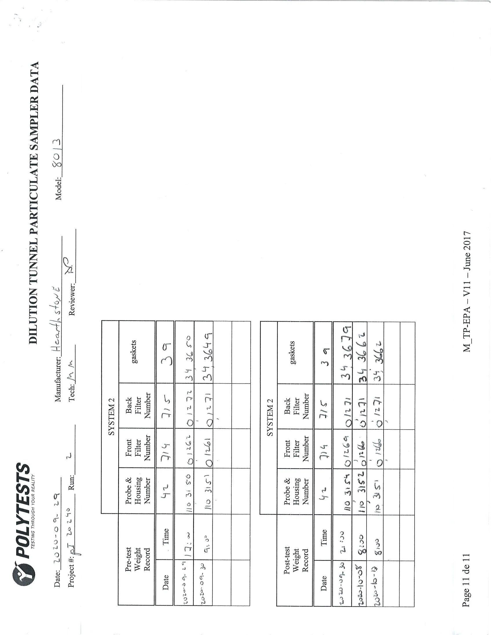 ハースストーン HEARTHSTONE MANSFIELD 8013 EPA REPORT 技術資料 61ページ目