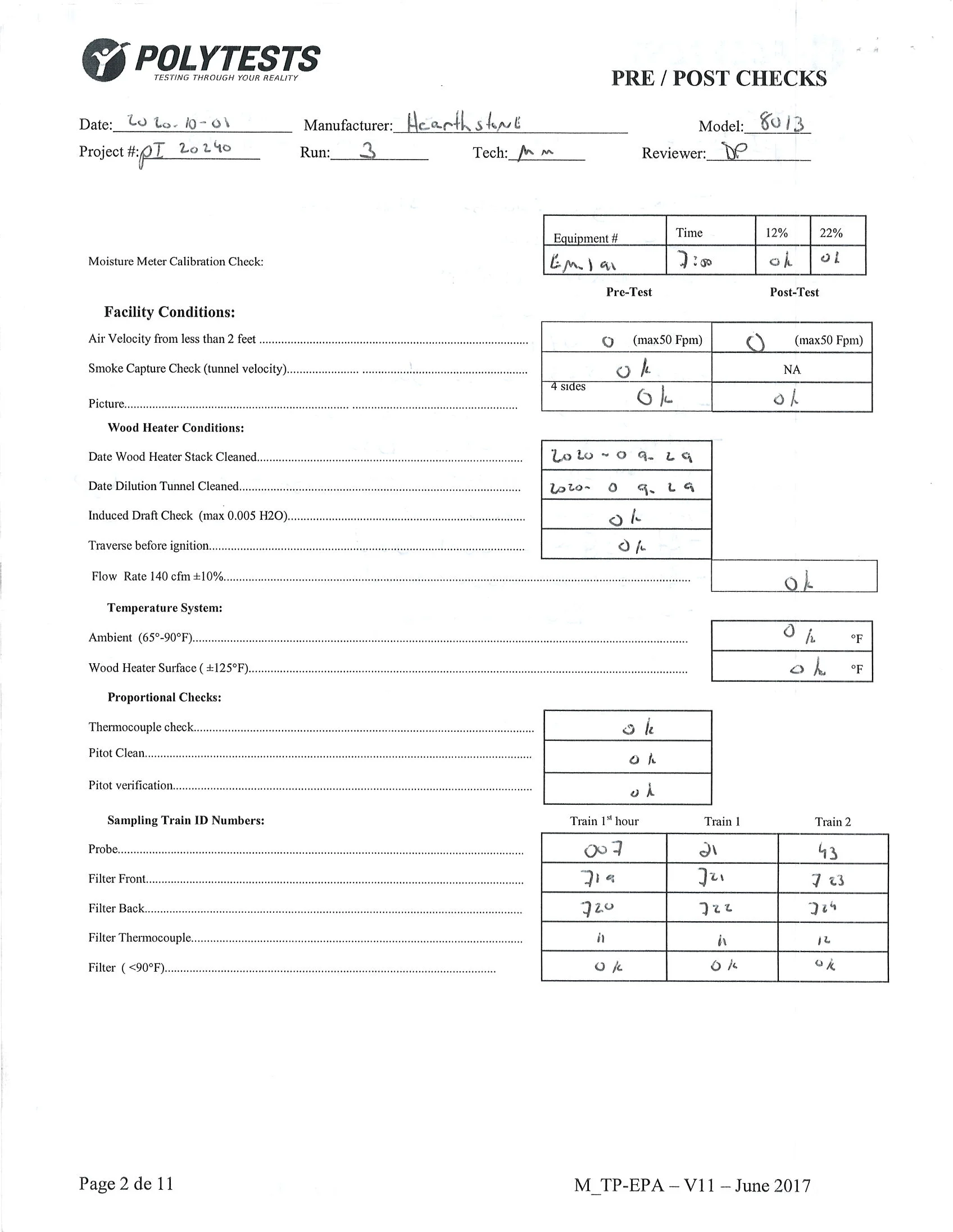 ハースストーン HEARTHSTONE MANSFIELD 8013 EPA REPORT 技術資料 72ページ目