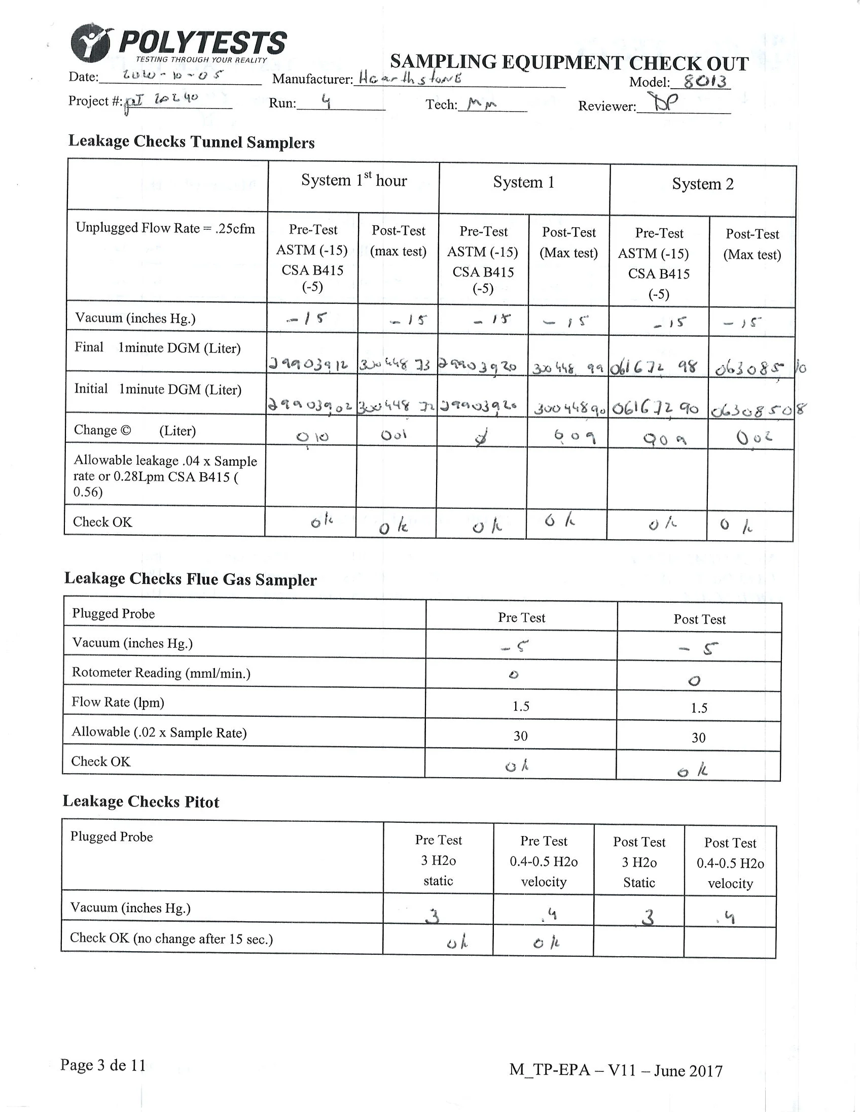 ハースストーン HEARTHSTONE MANSFIELD 8013 EPA REPORT 技術資料 94ページ目