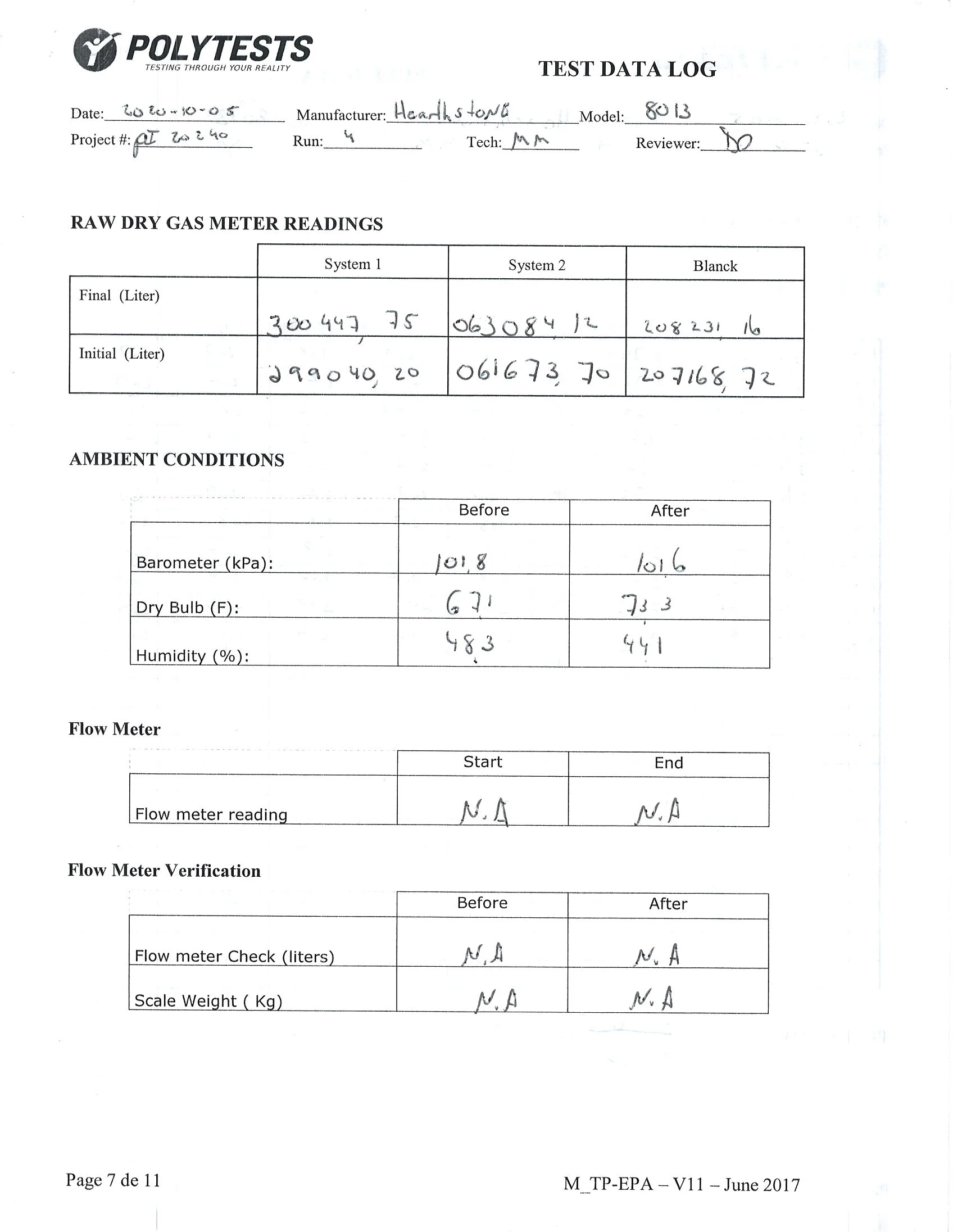 ハースストーン HEARTHSTONE MANSFIELD 8013 EPA REPORT 技術資料 98ページ目