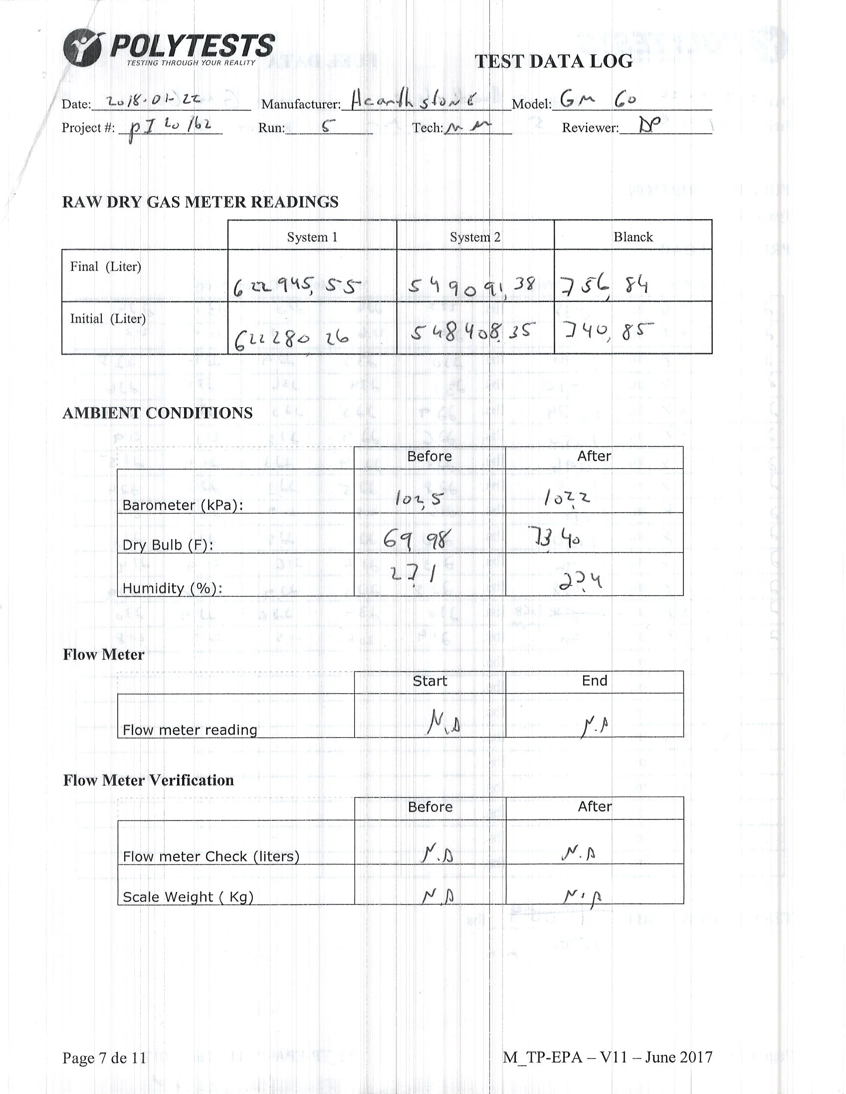 ハースストーン HEARTHSTONE SHELBURNE II 8372 WOOD STOVE EPA REPORT 技術資料 108ページ目