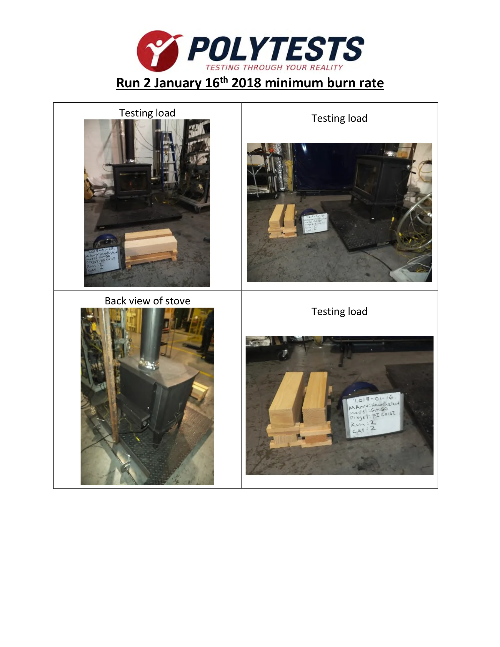 ハースストーン HEARTHSTONE SHELBURNE II 8372 WOOD STOVE EPA REPORT 技術資料 259ページ目