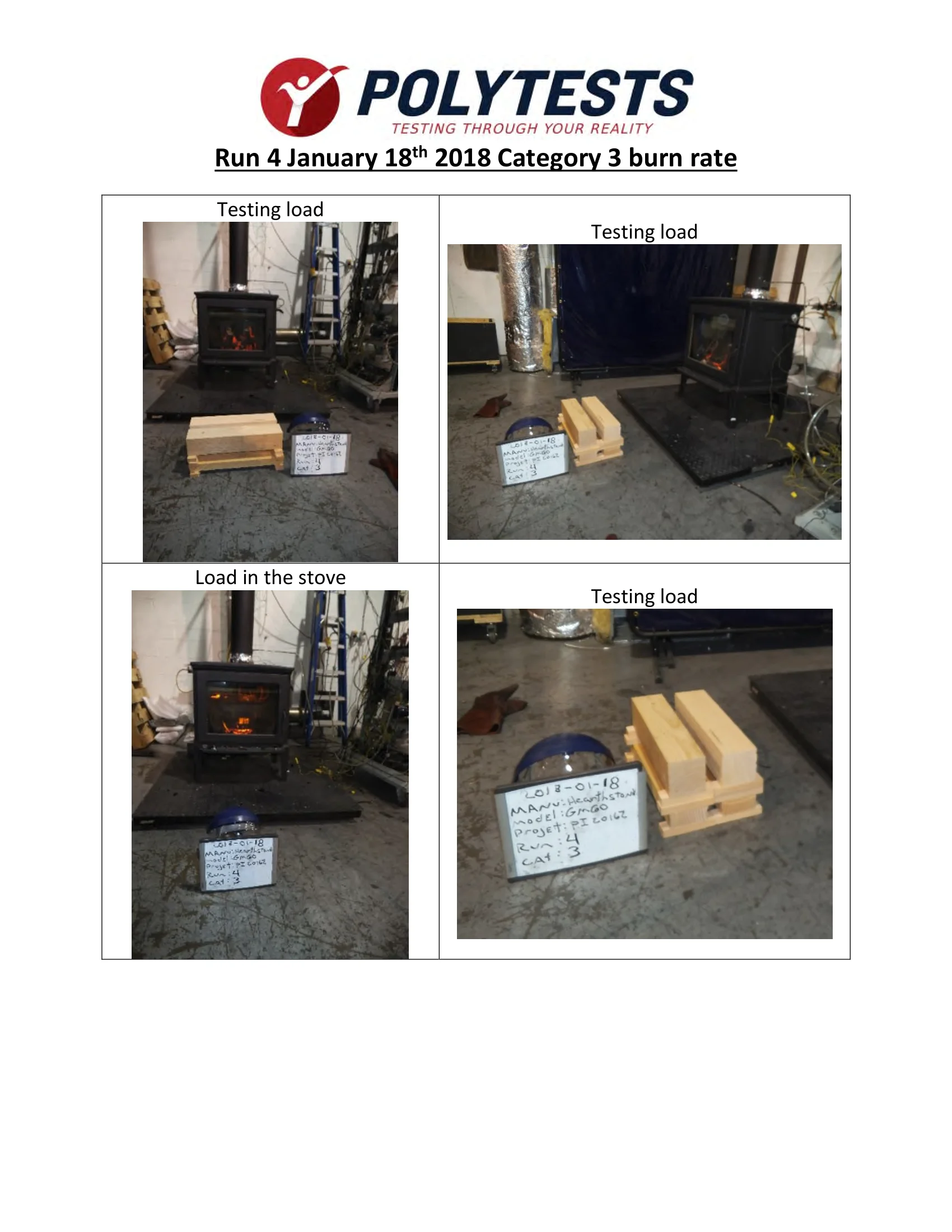ハースストーン HEARTHSTONE SHELBURNE II 8372 WOOD STOVE EPA REPORT 技術資料 261ページ目