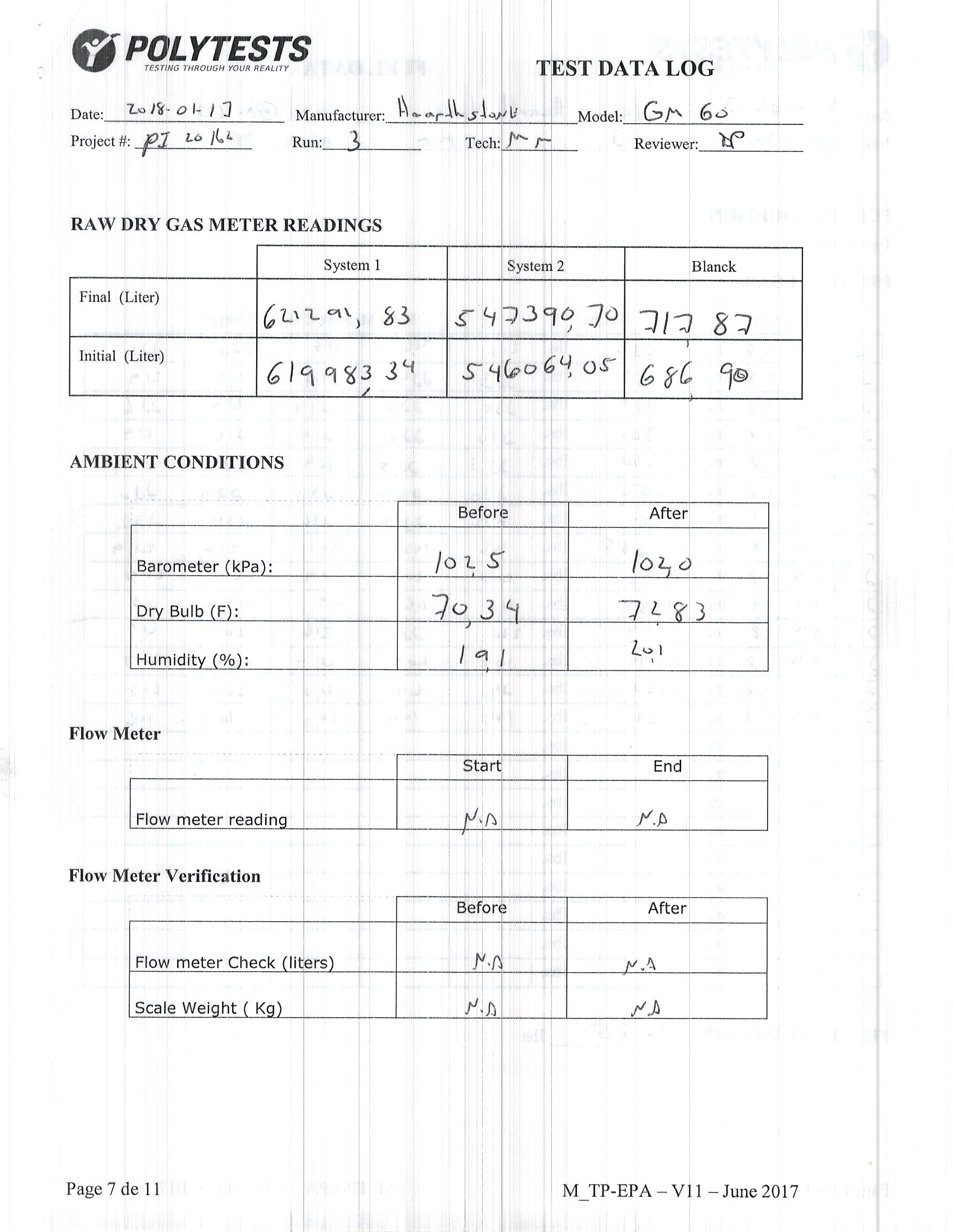 ハースストーン HEARTHSTONE SHELBURNE II 8372 WOOD STOVE EPA REPORT 技術資料 70ページ目