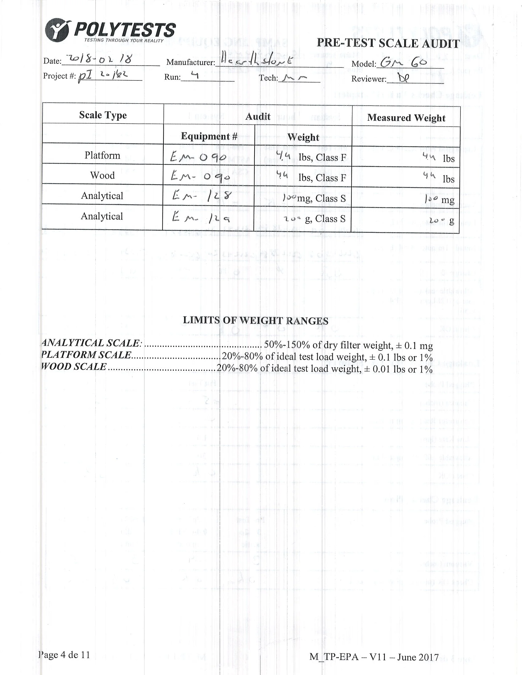 ハースストーン HEARTHSTONE SHELBURNE II 8372 WOOD STOVE EPA REPORT 技術資料 86ページ目